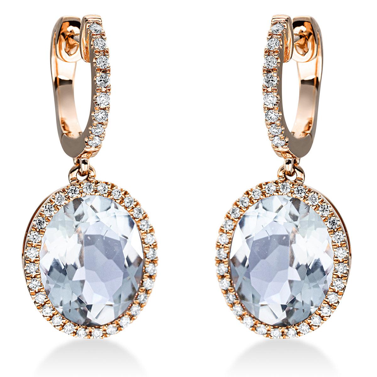 colored stone fashion earrings - 2N850