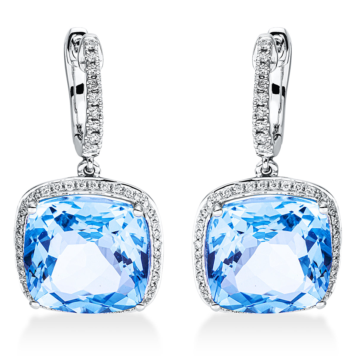 colored stone fashion earrings - 2O242