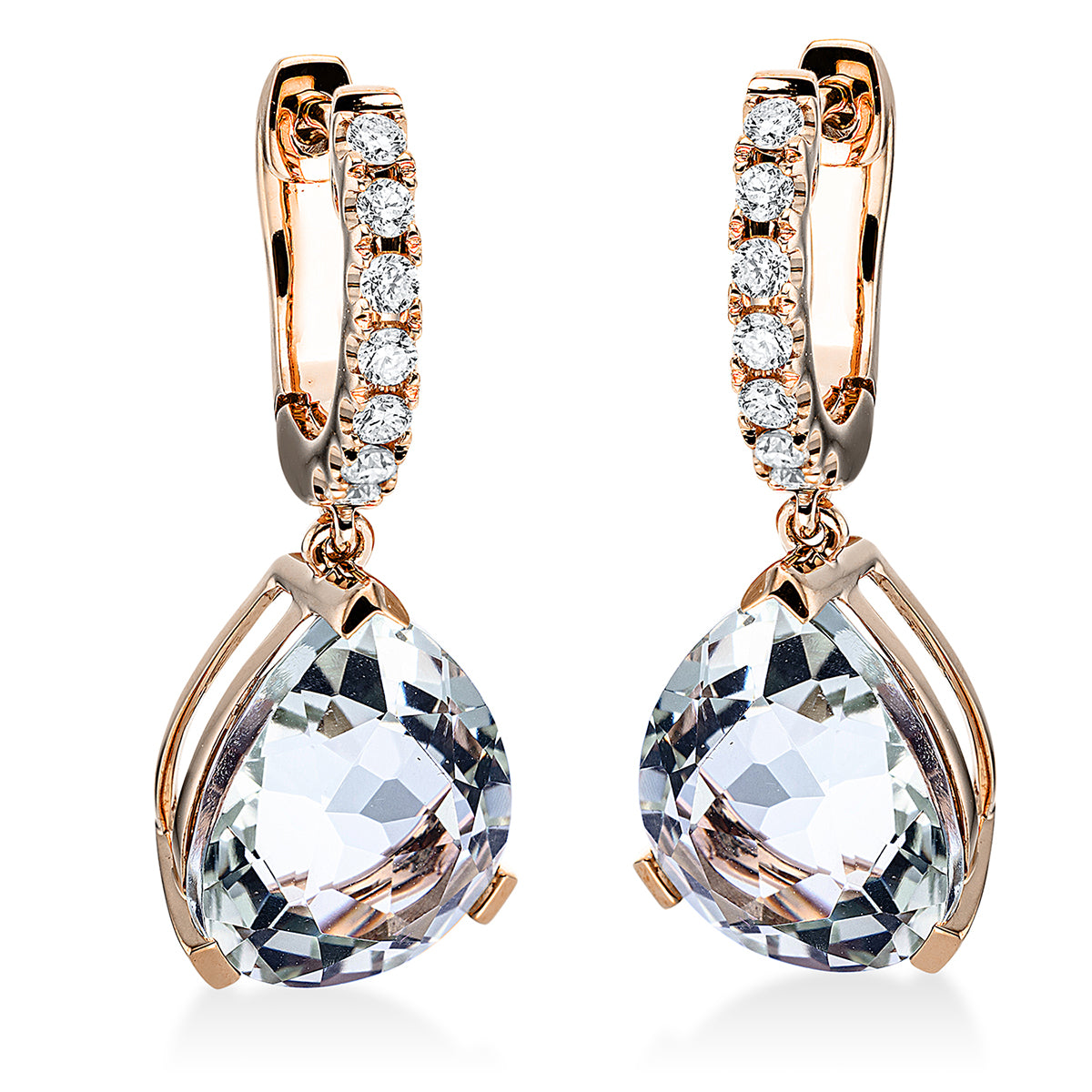 colored stone fashion earrings - 2O279