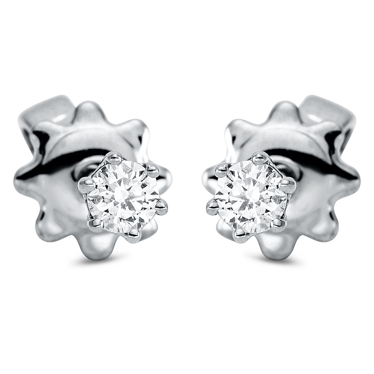 solitaire studs - 2P295