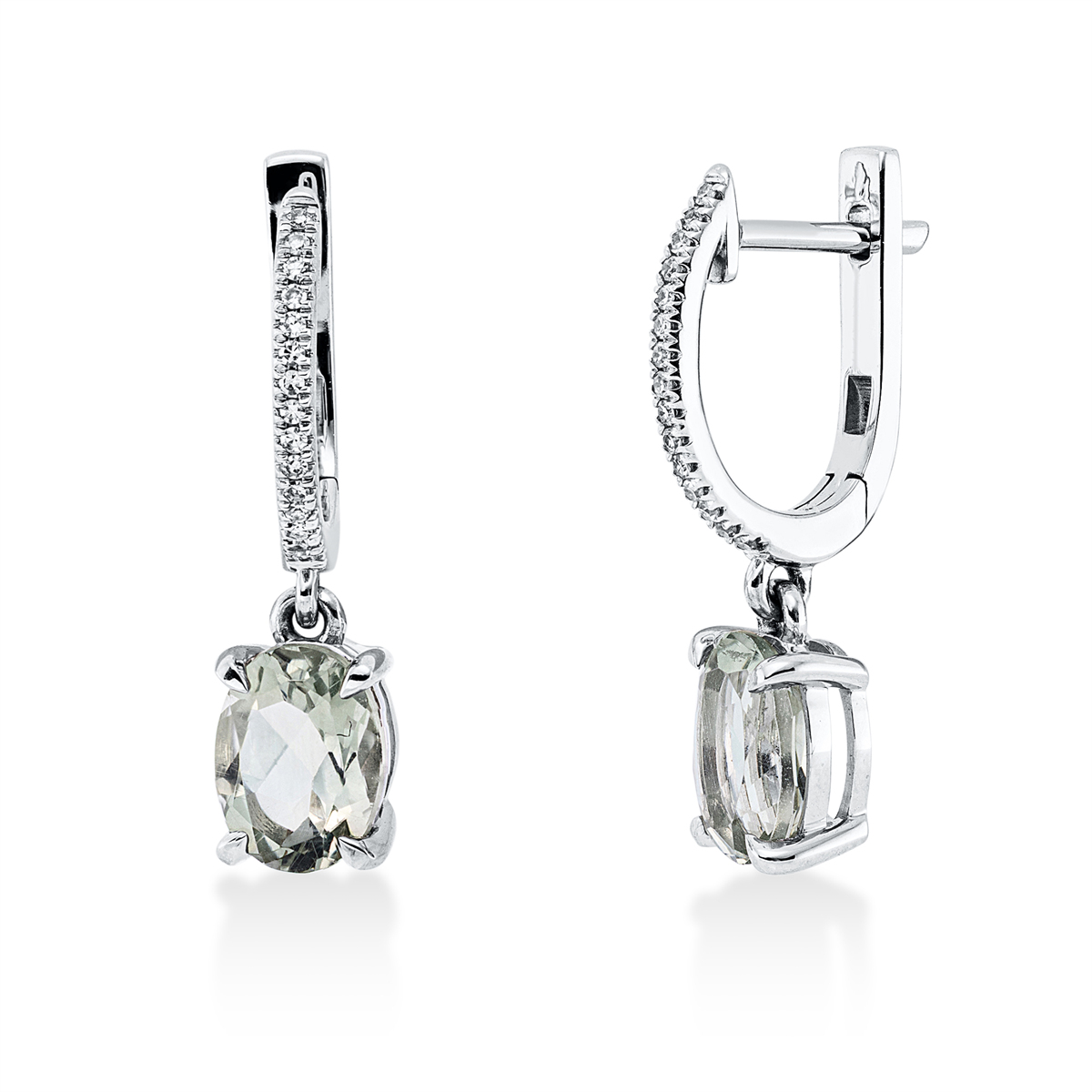 colored stone fashion earrings - 2P493