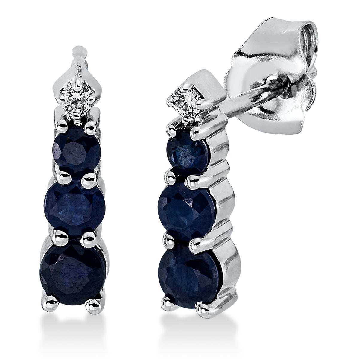 colored stone classic studs - 2Q465