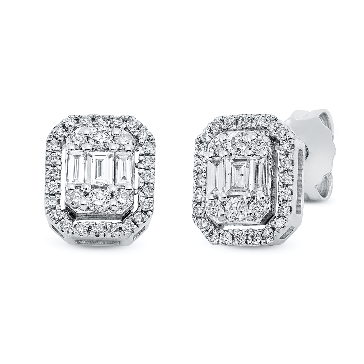 baguette illusion studs - 2Q854