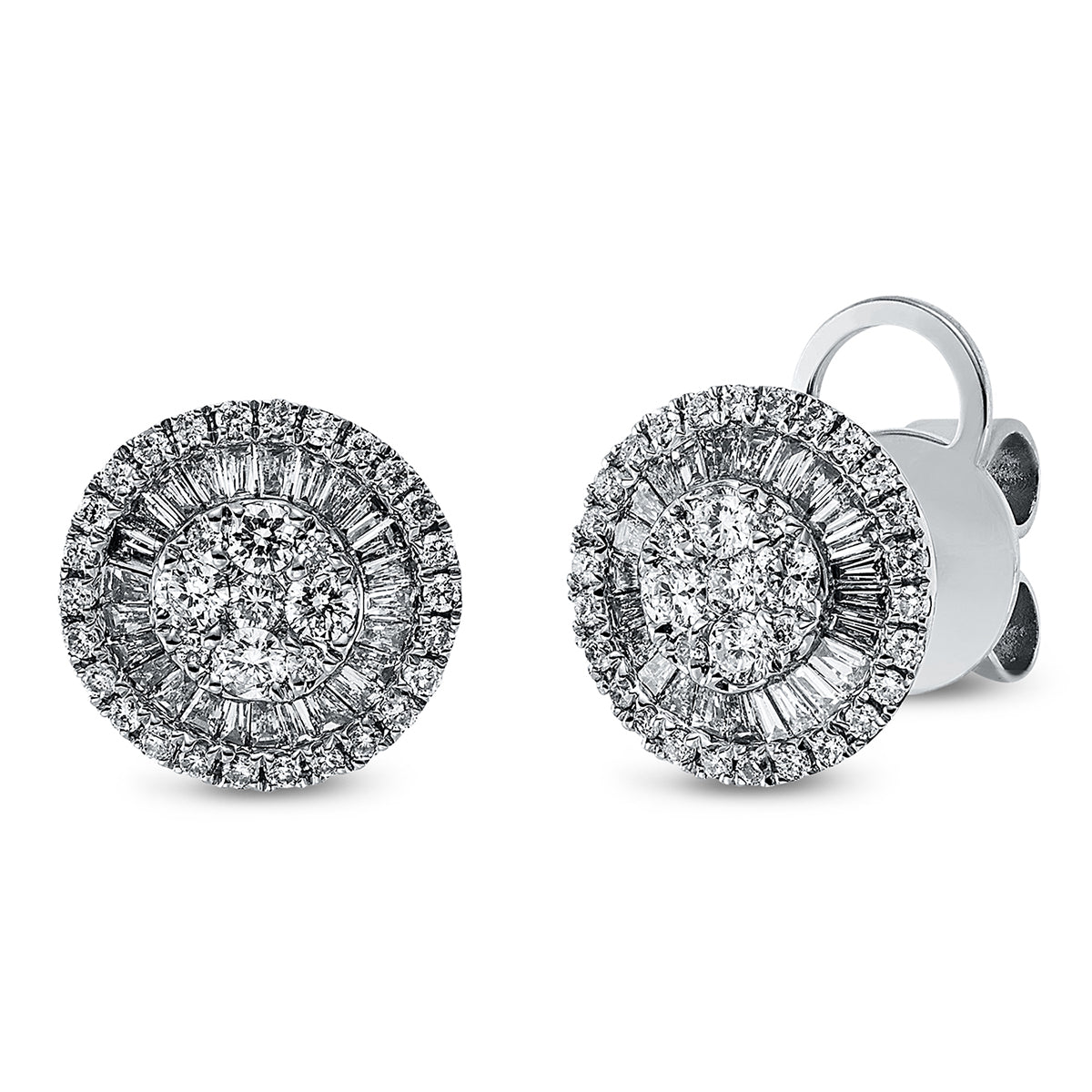 baguette illusion studs - 2R043
