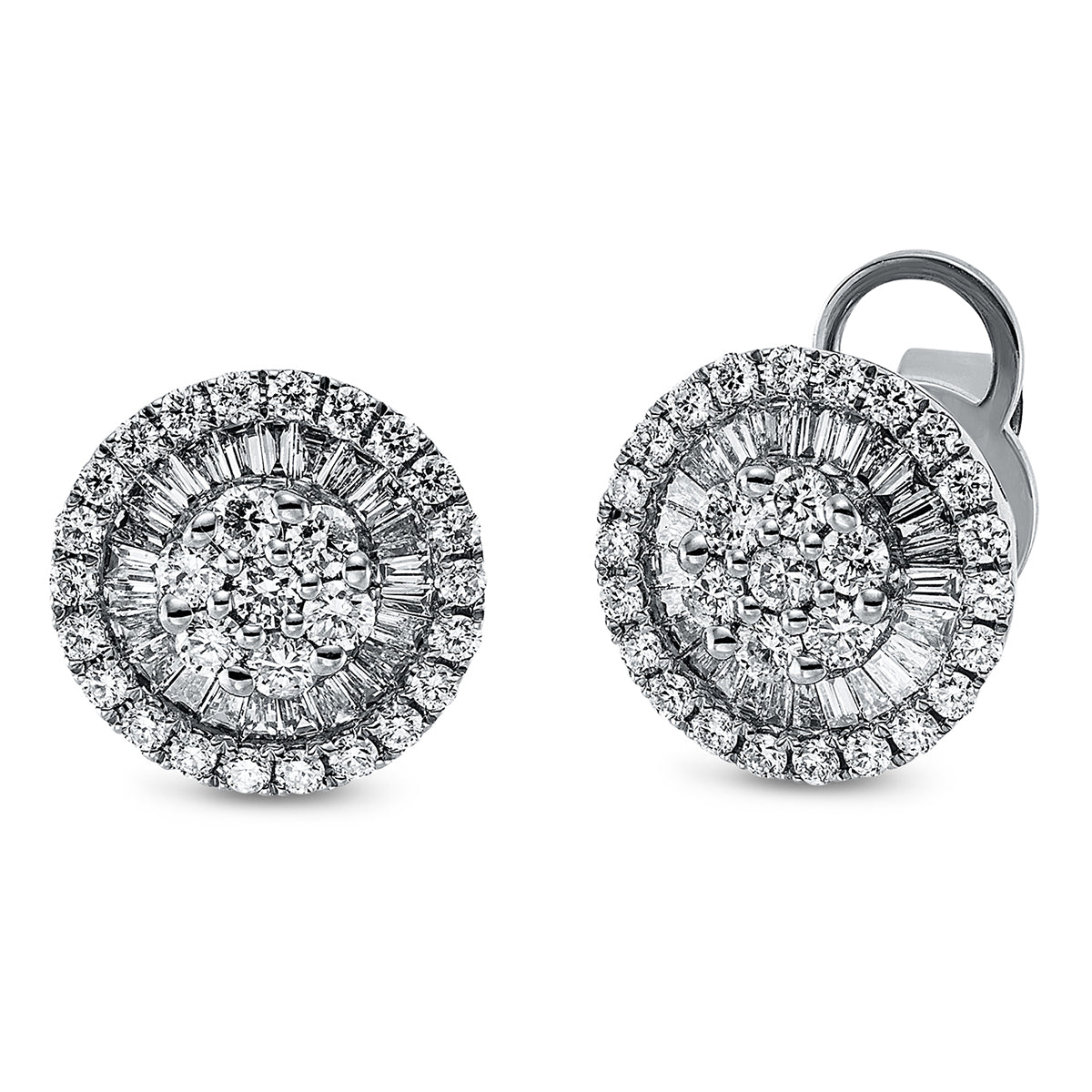 baguette illusion studs - 2R044