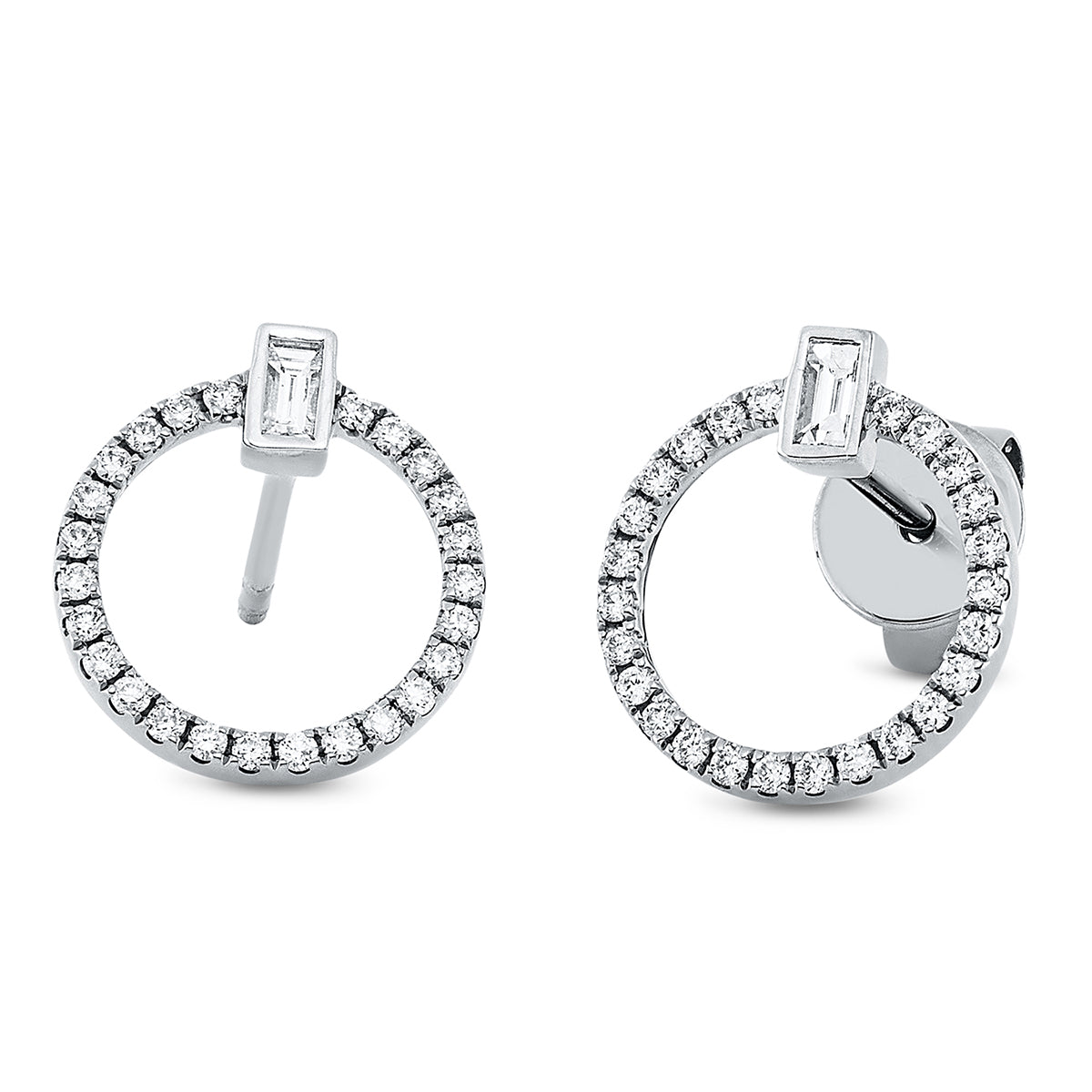 solitaire met accentstenen - 2R121