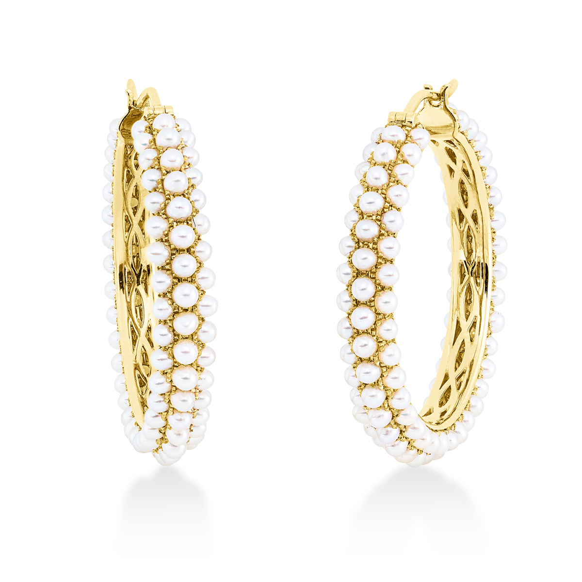 pearl hoops & huggies - 2R592