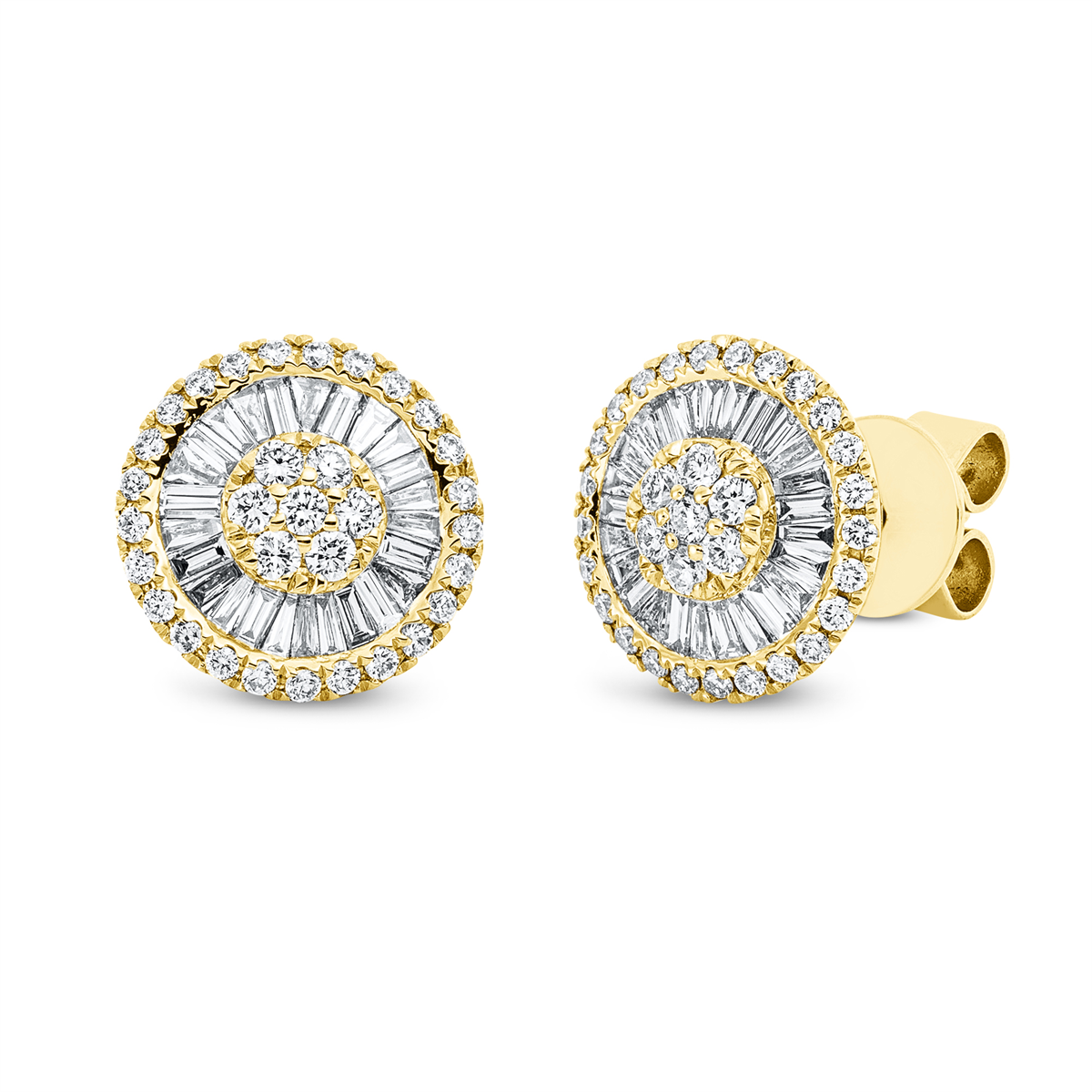 baguette illusion studs - 2S435