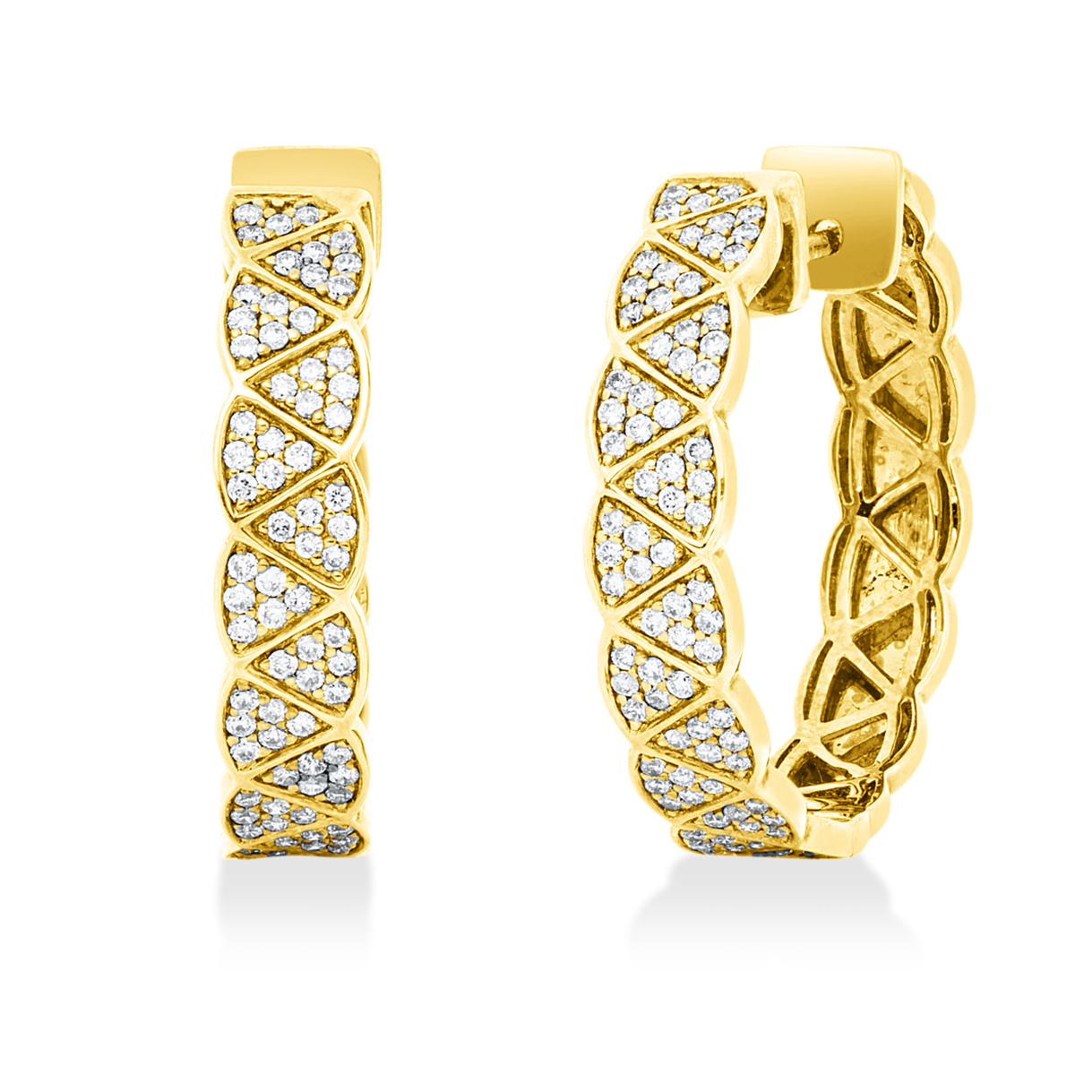 pavé hoops & huggies - 2S779