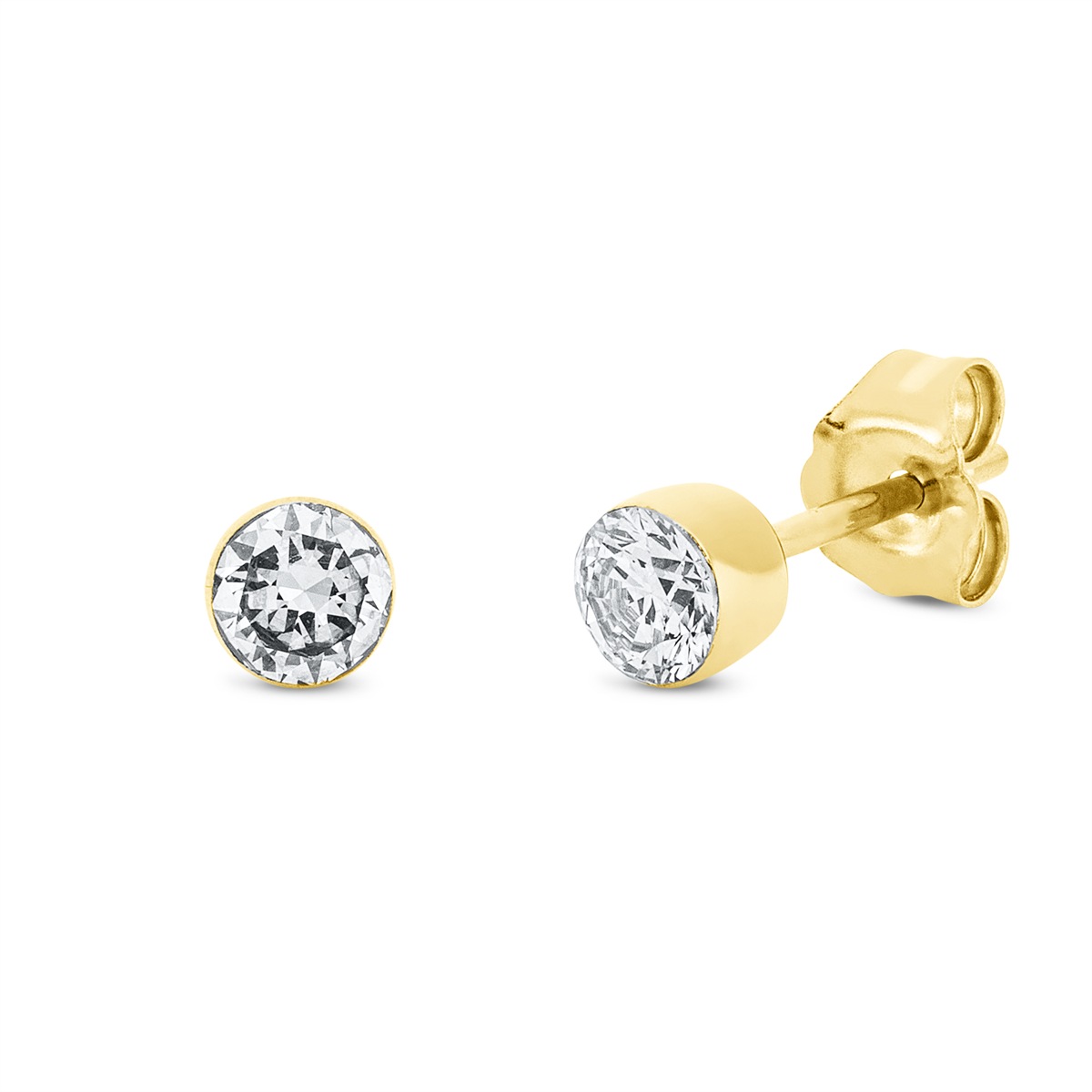 solitaire studs - 2S865