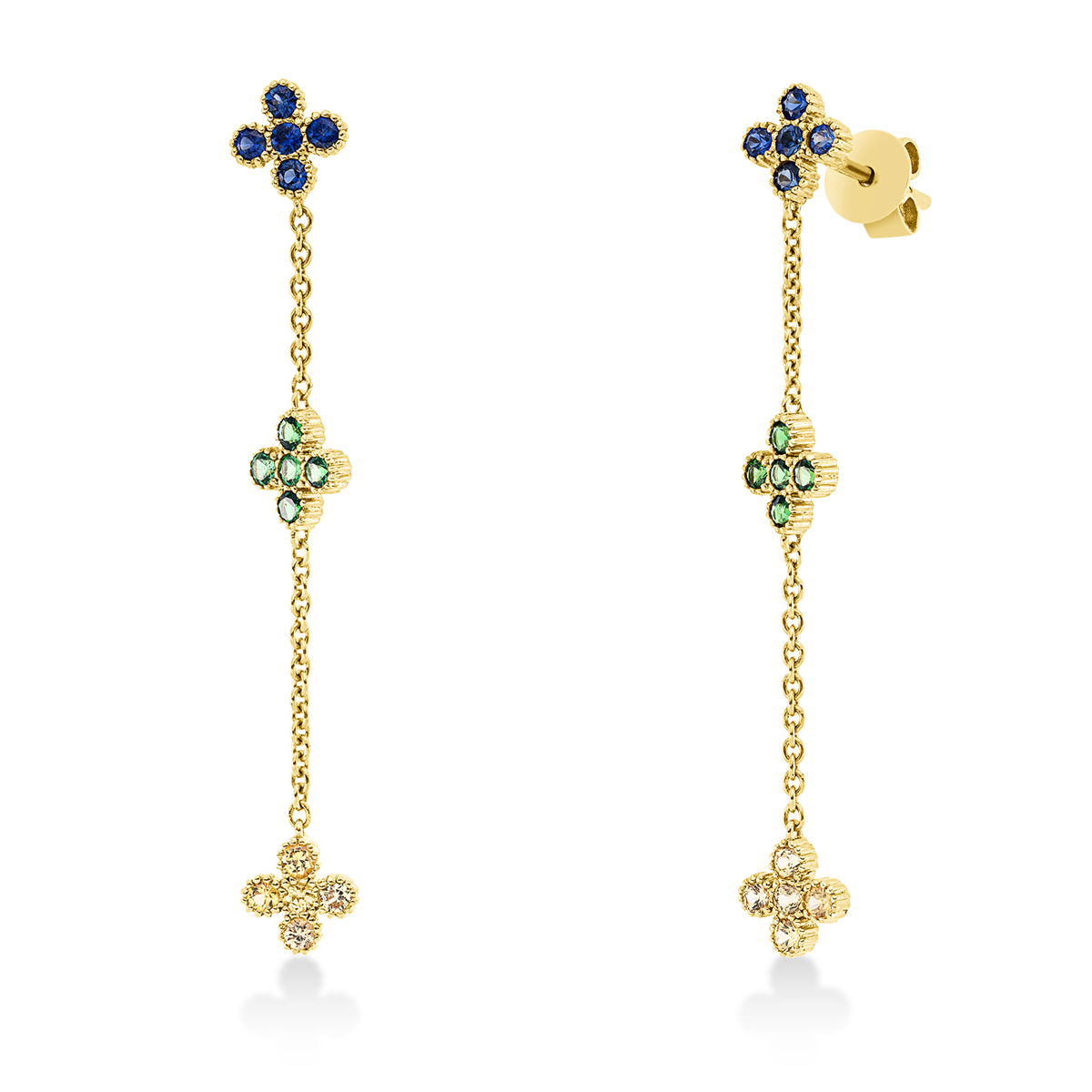 rainbow & multicolor earrings - 2T073