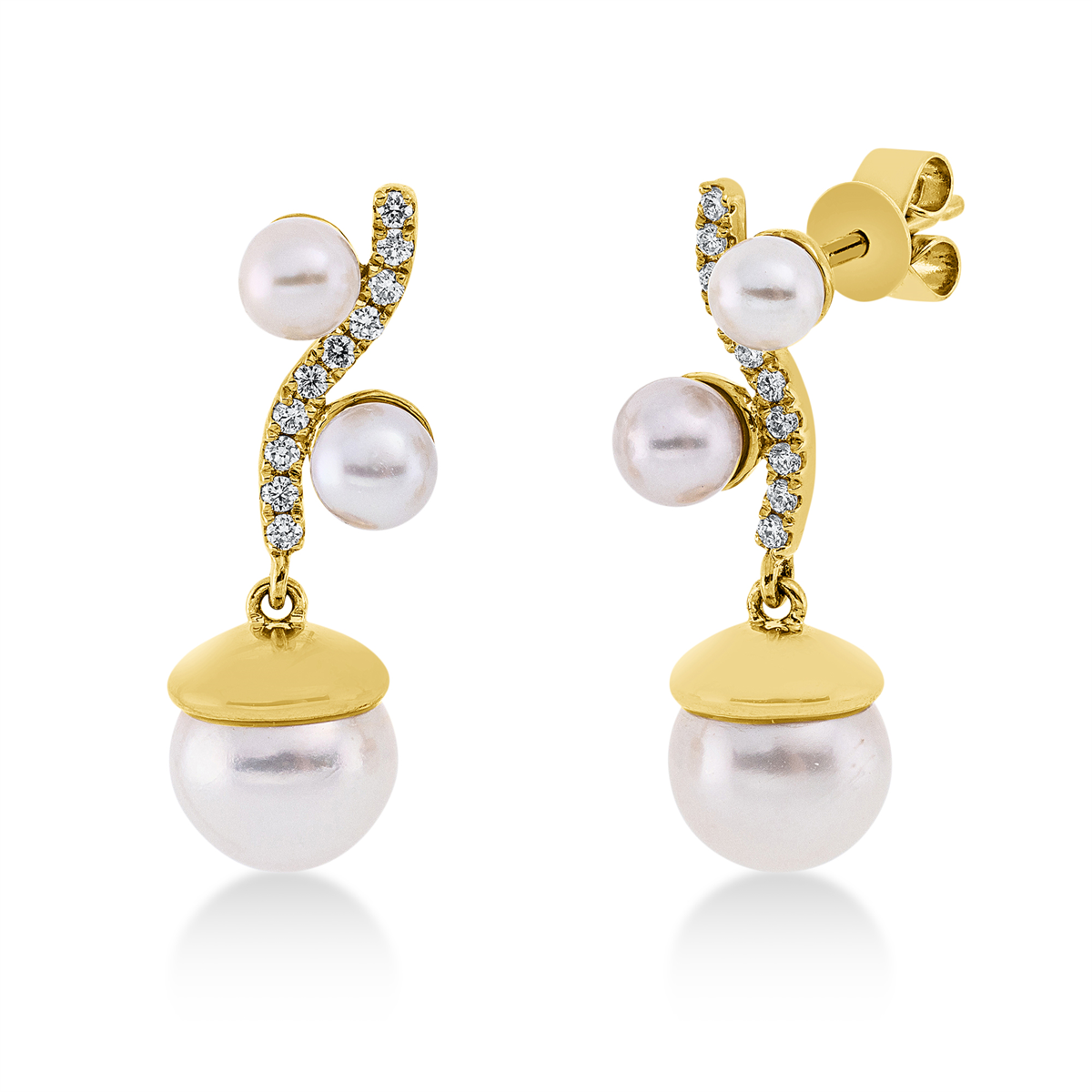 pearl earrings - 2T862