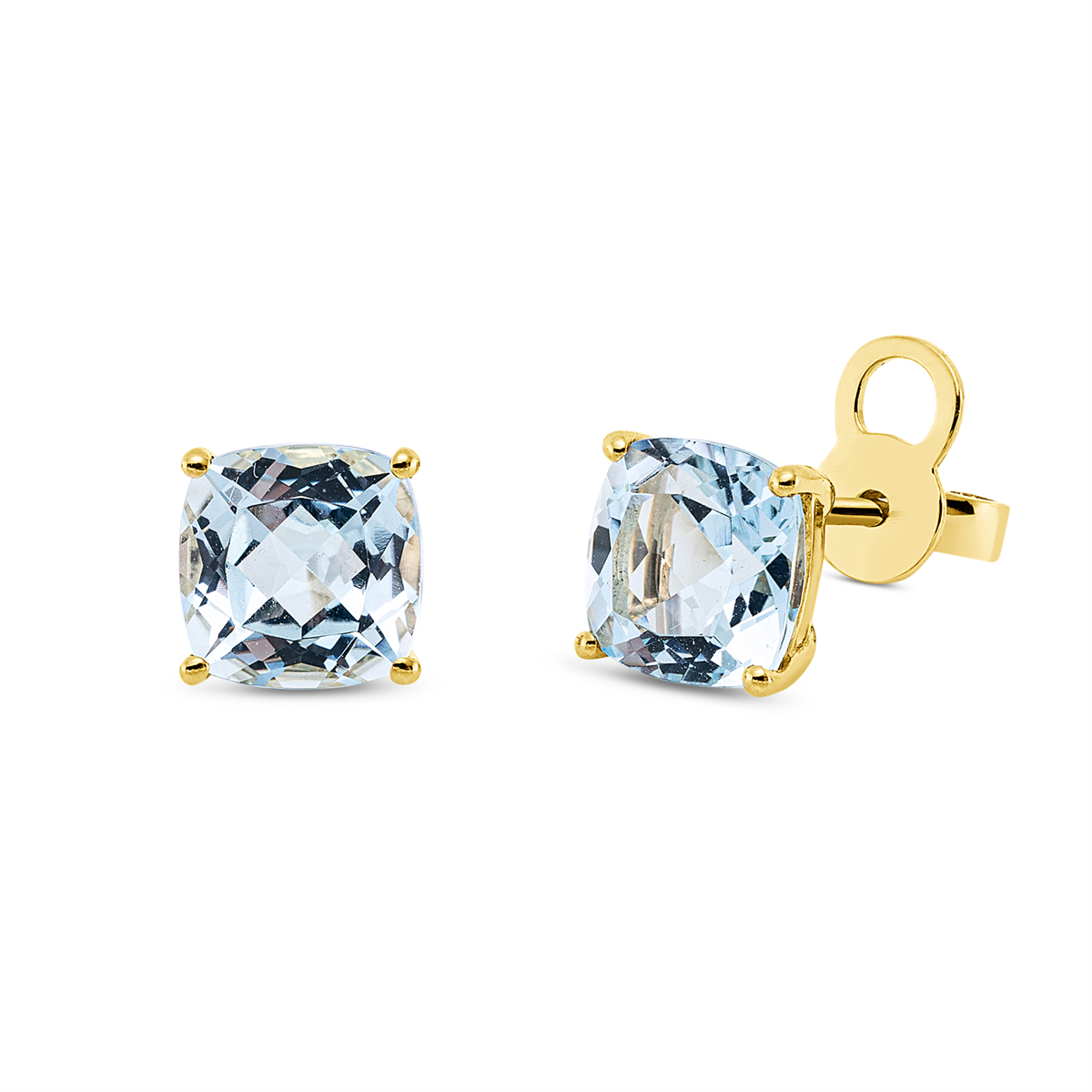 colored stone fashion studs - 2U107