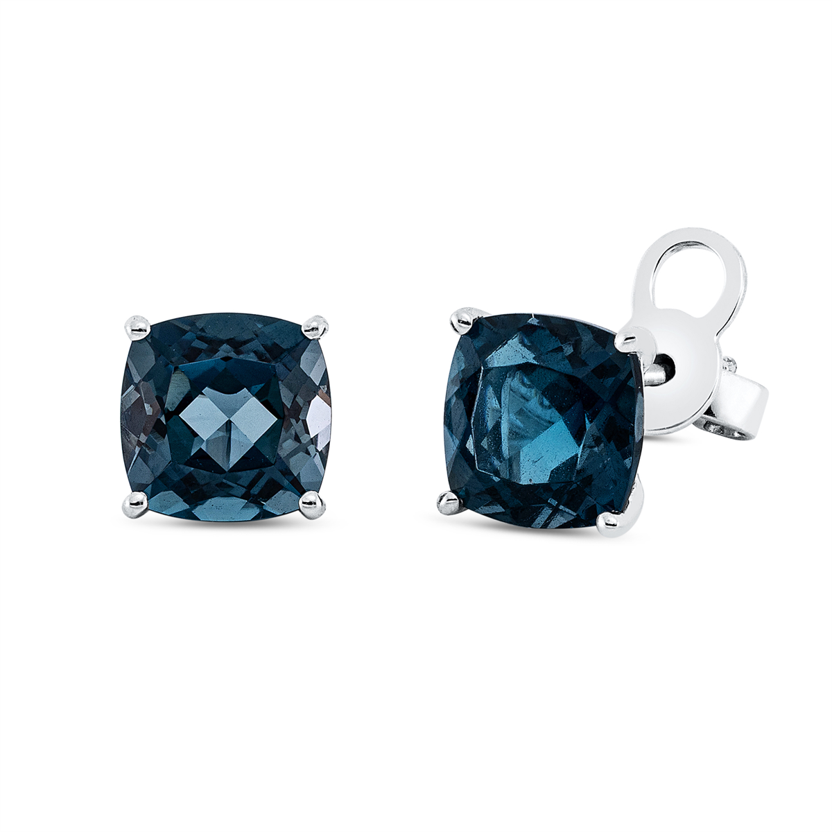 colored stone fashion studs - 2U108