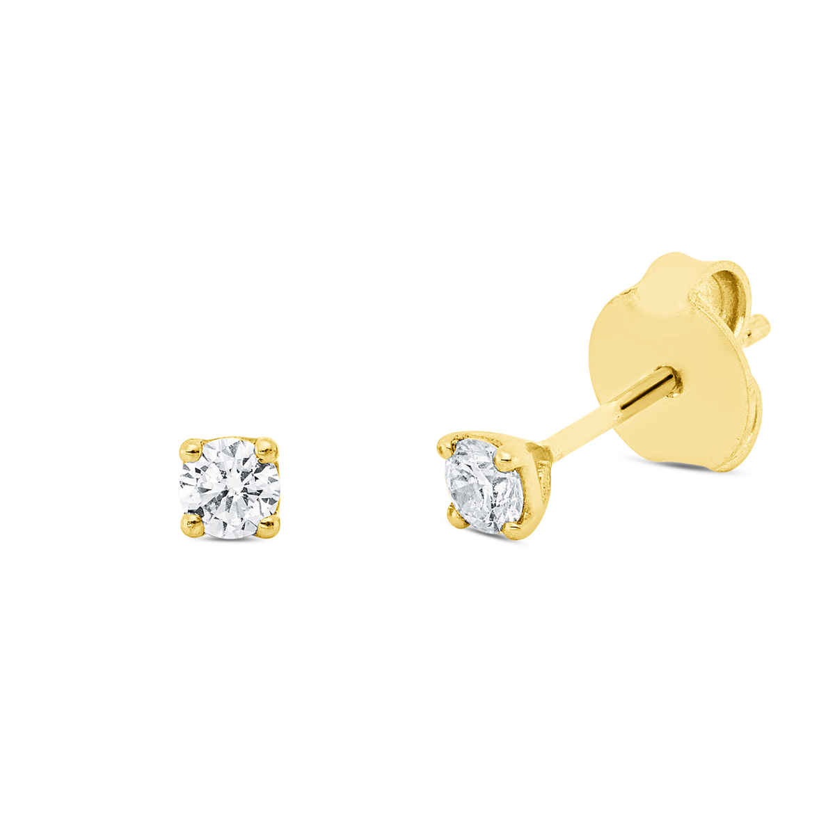 solitaire studs - 2U248