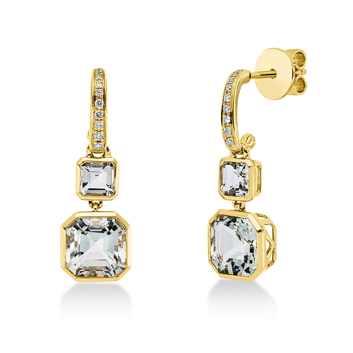 colored stone fashion earrings - 2U694