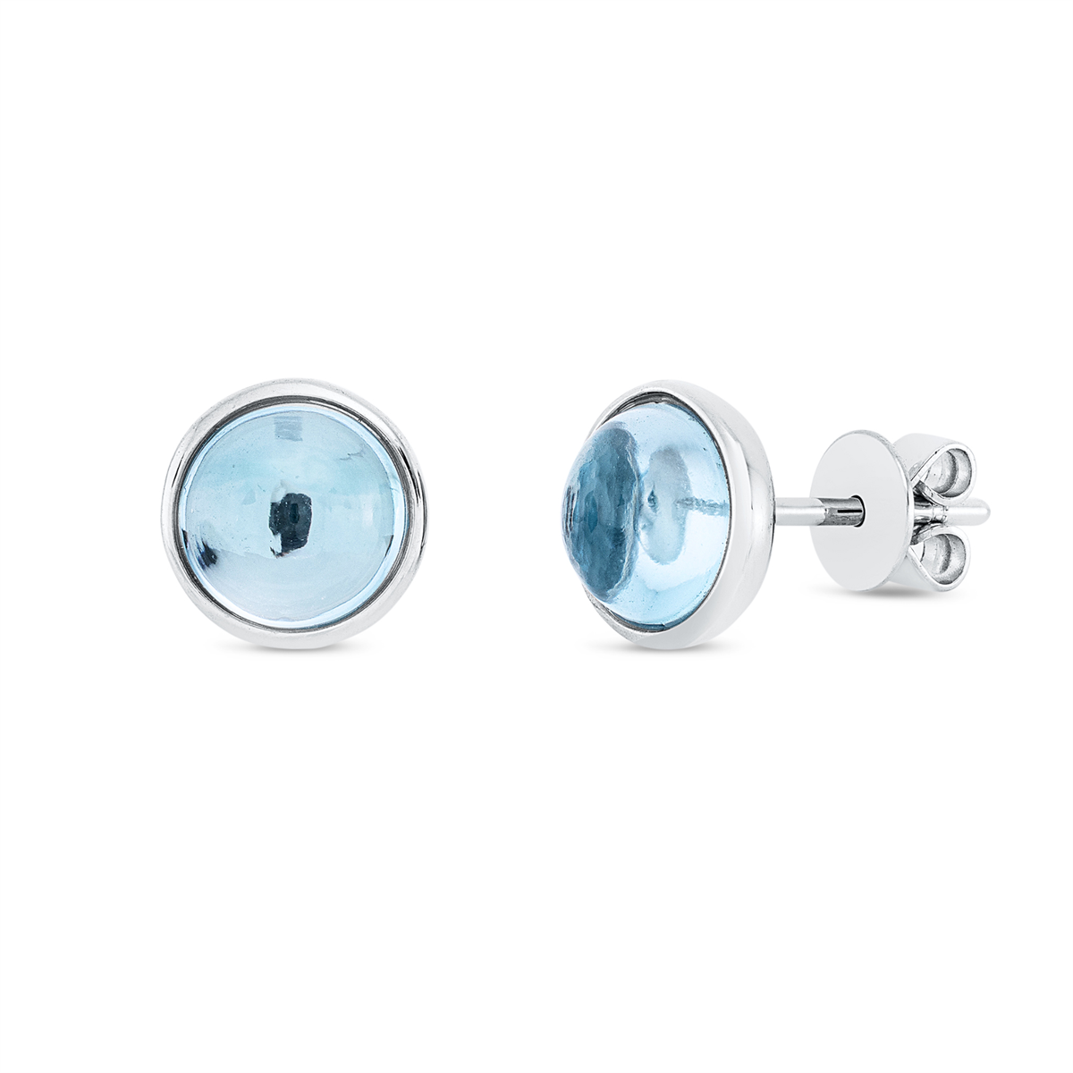 colored stone fashion studs - 2U831