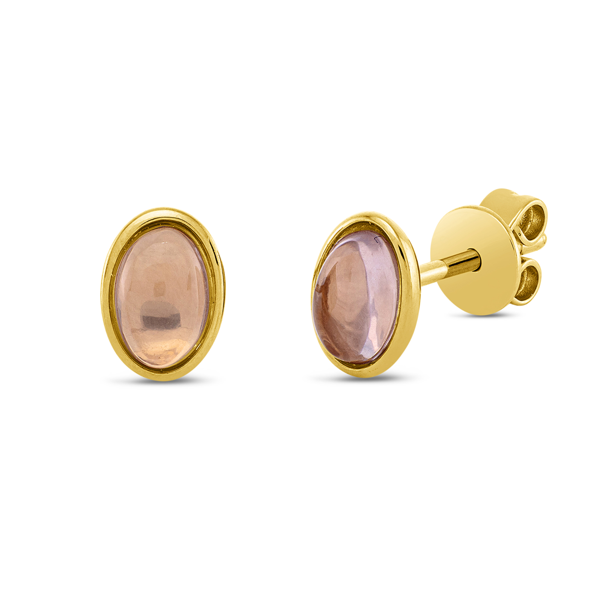 gekleurde stenen mode studs - 2U871