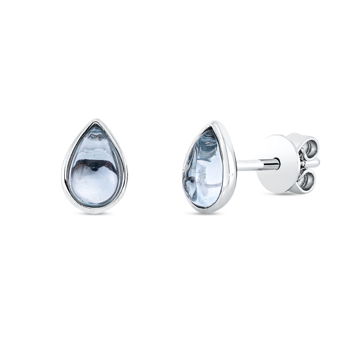 gekleurde stenen mode studs - 2U875