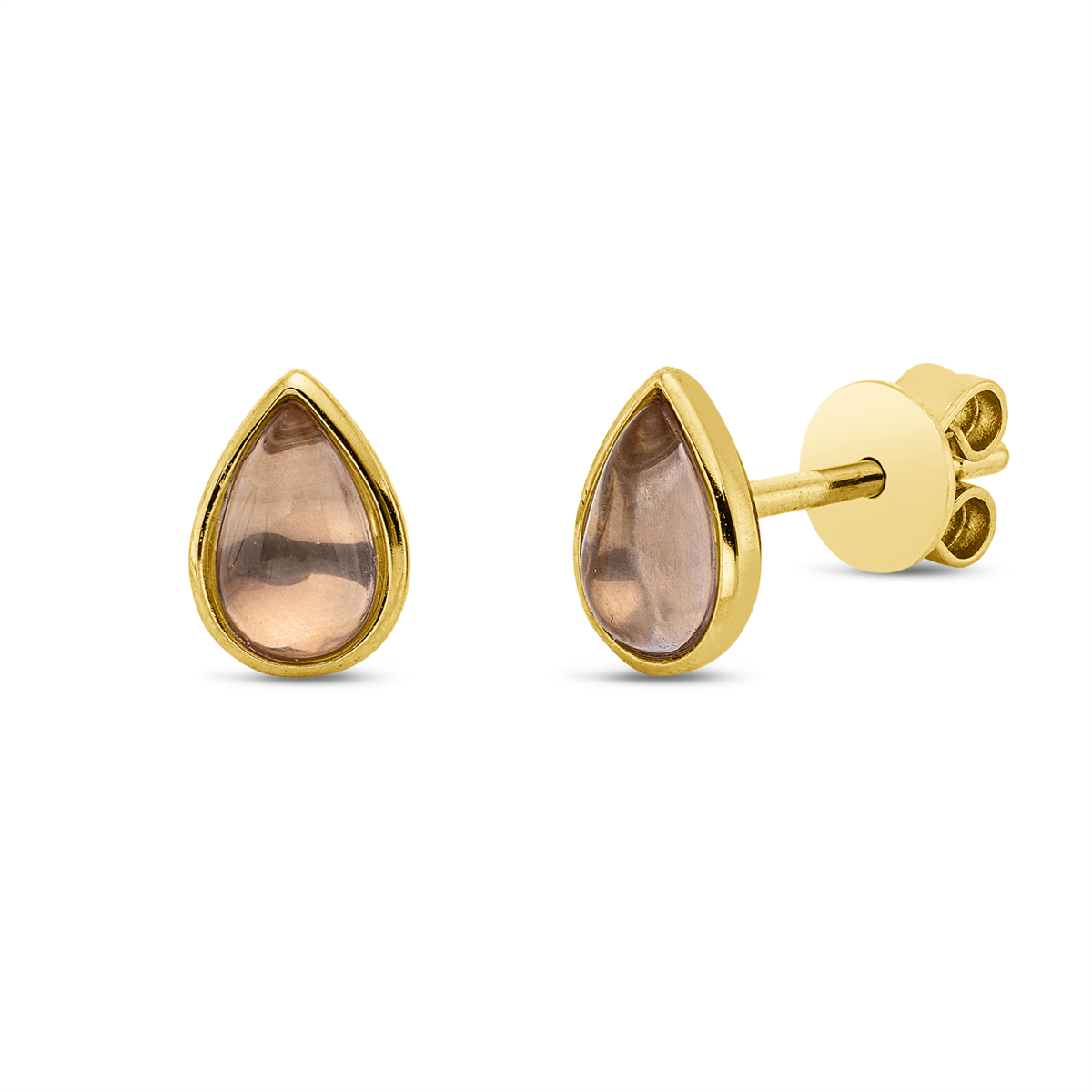 colored stone fashion studs - 2U878