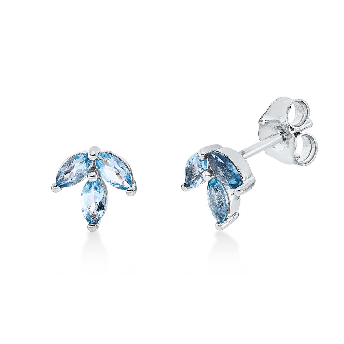 colored stone fashion studs - 2U891