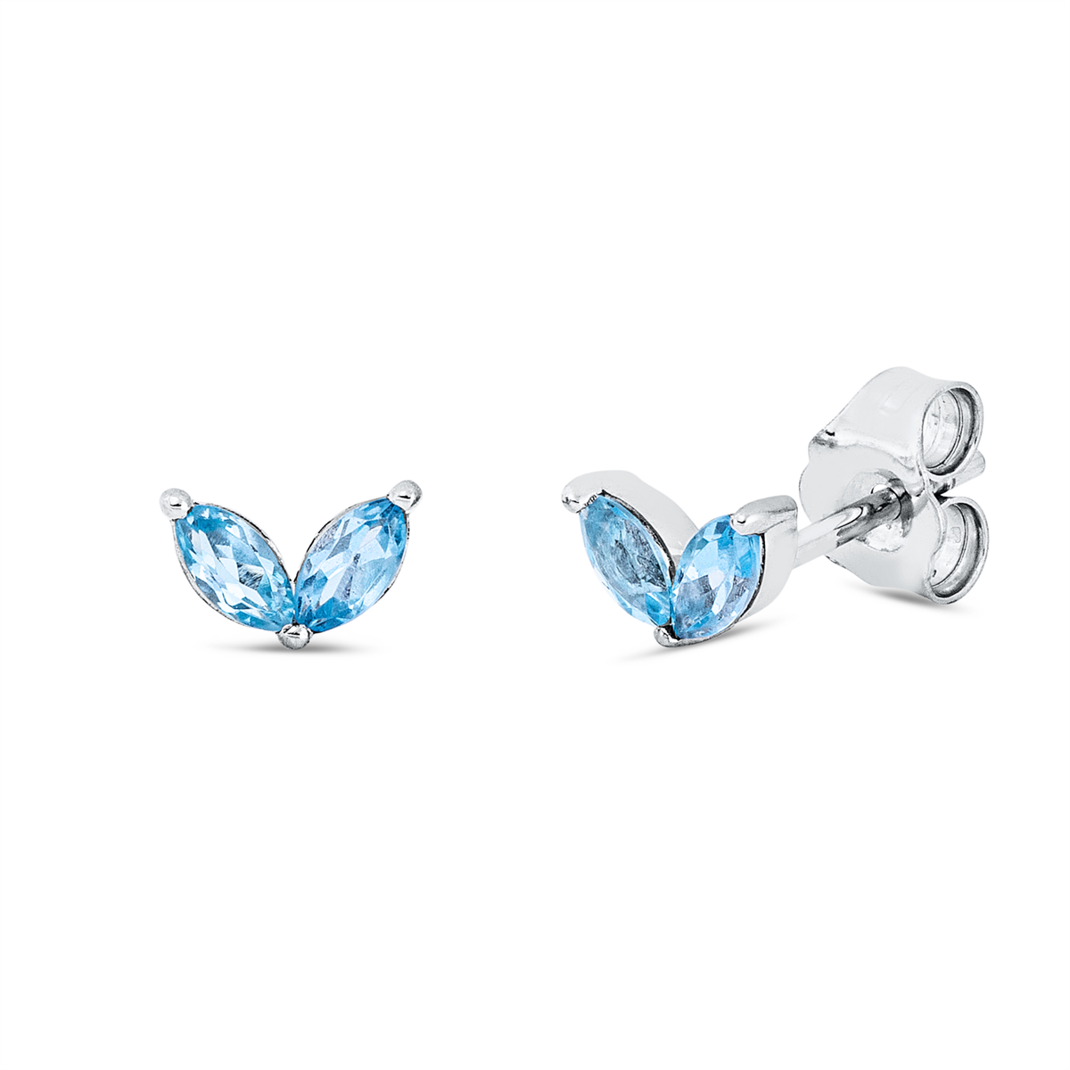 gekleurde stenen klassieke studs - 2U898