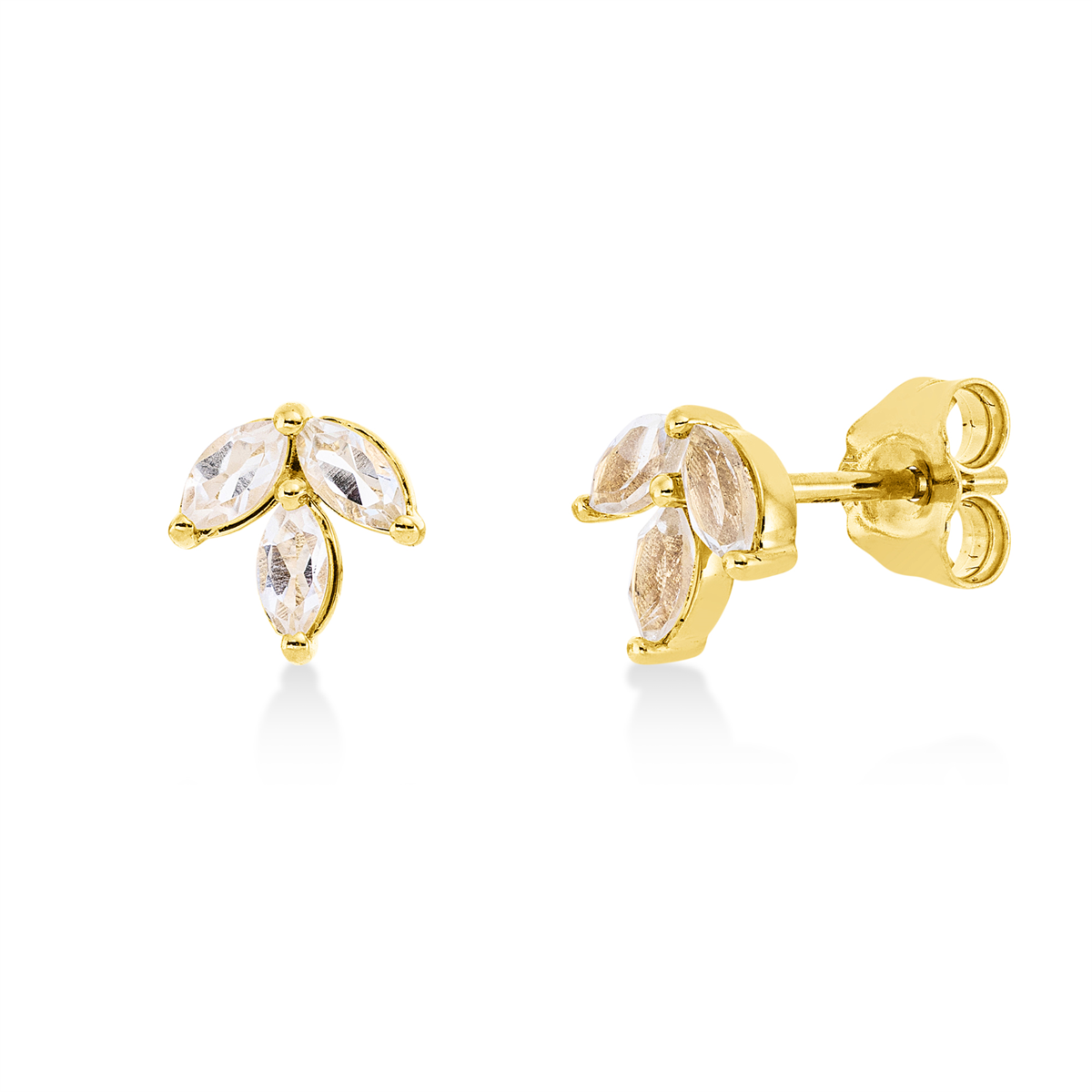 colored stone fashion studs - 2U920