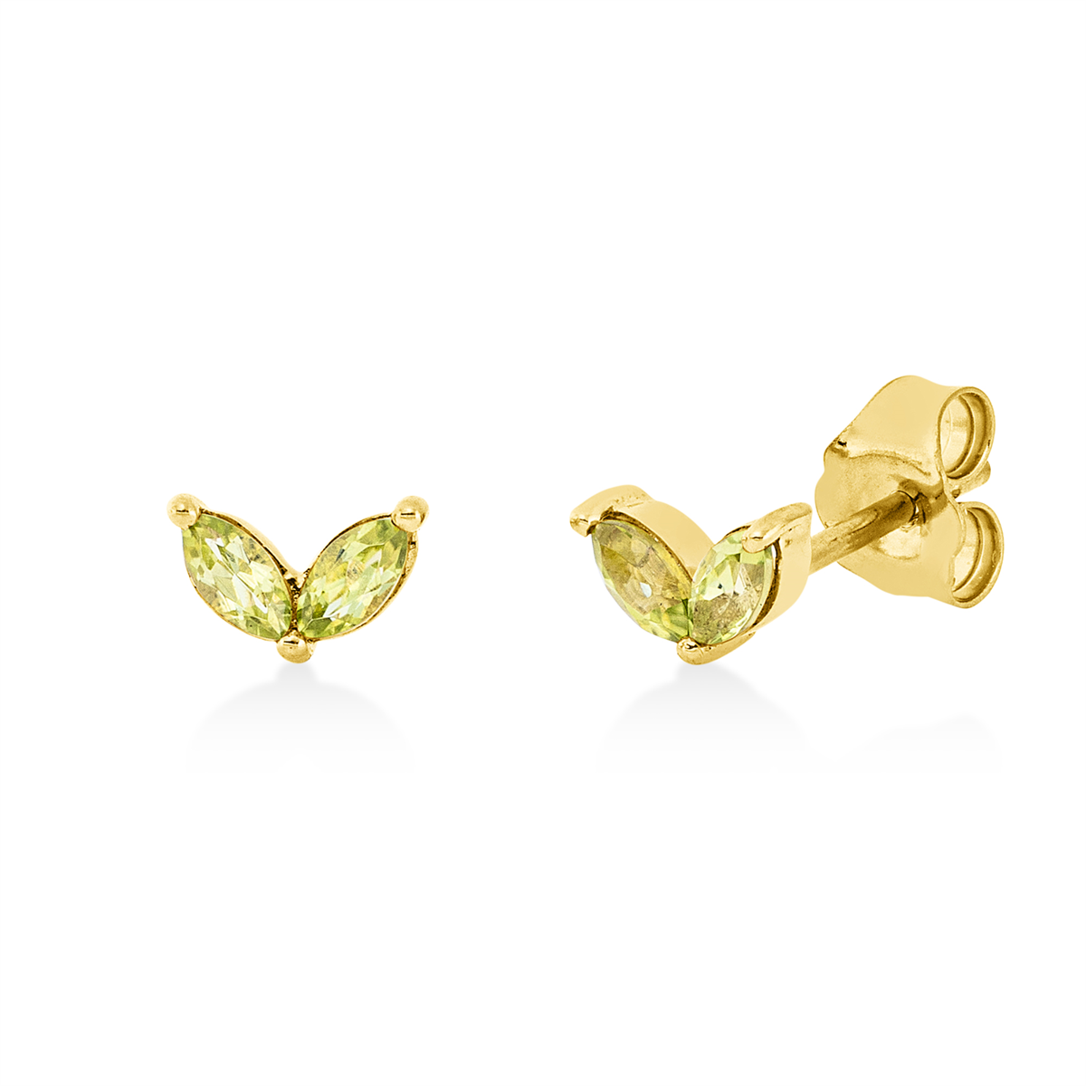 colored stone fashion studs - 2U923