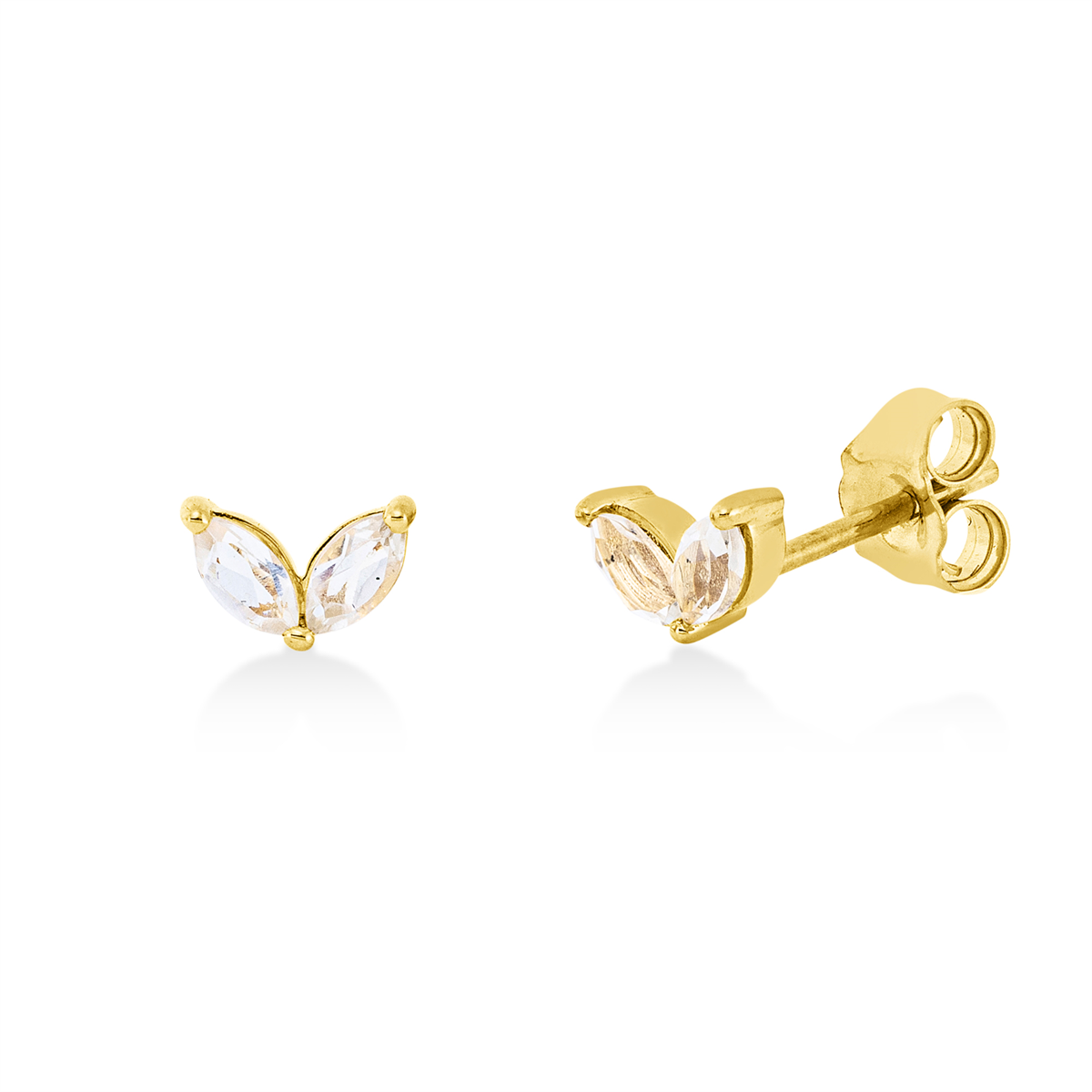colored stone fashion studs - 2U924
