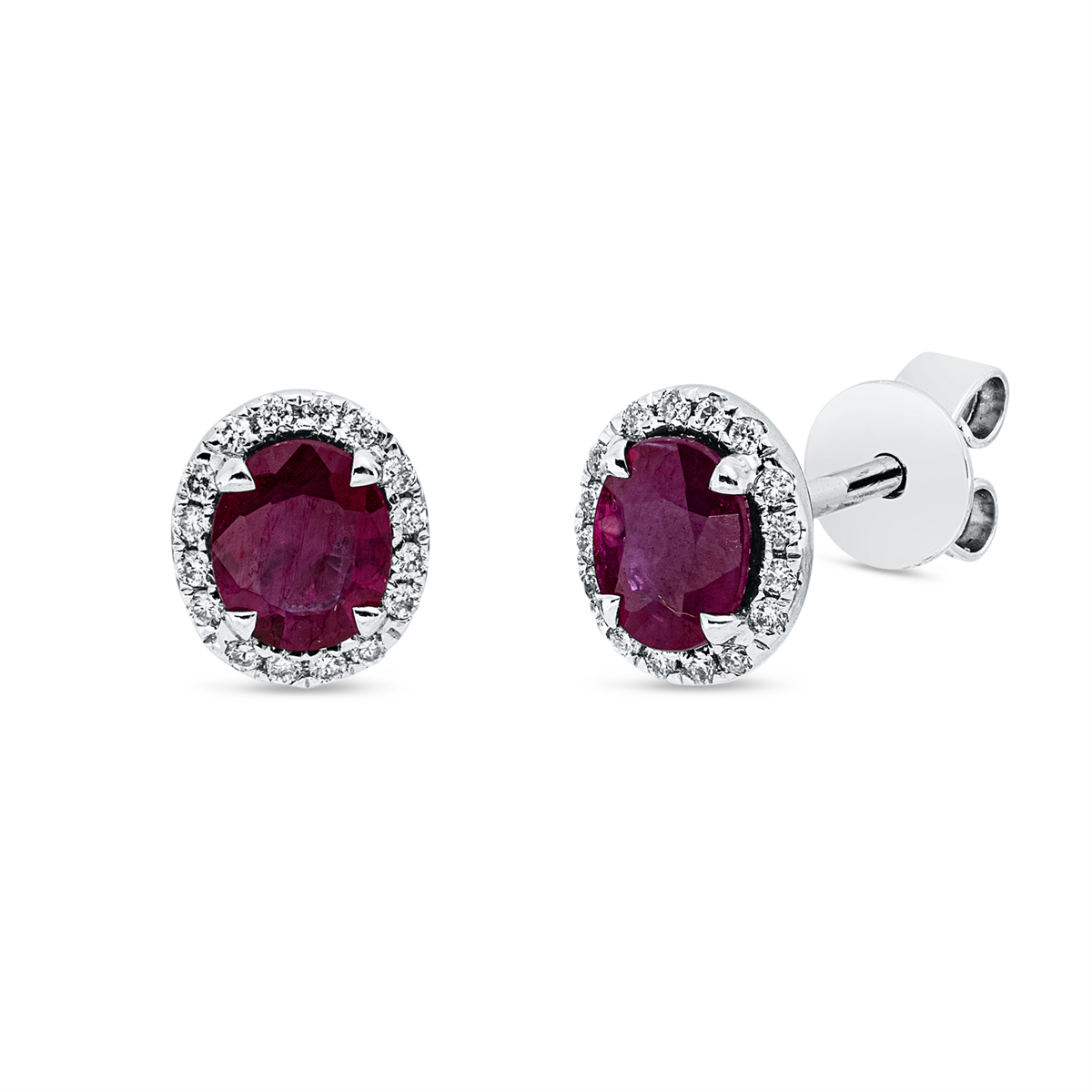 colored stone classic studs - 2V056