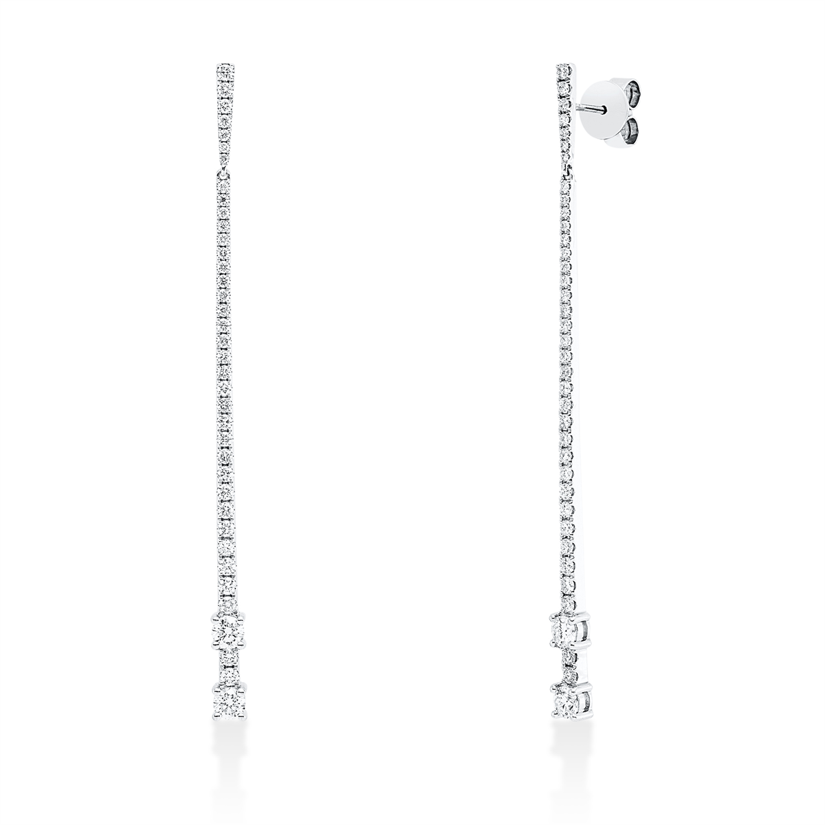 diamond full cut exclusive studs in white gold