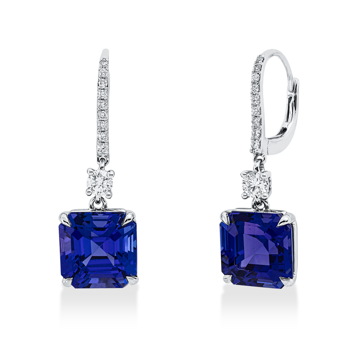 colored stone classic earrings - 2V904