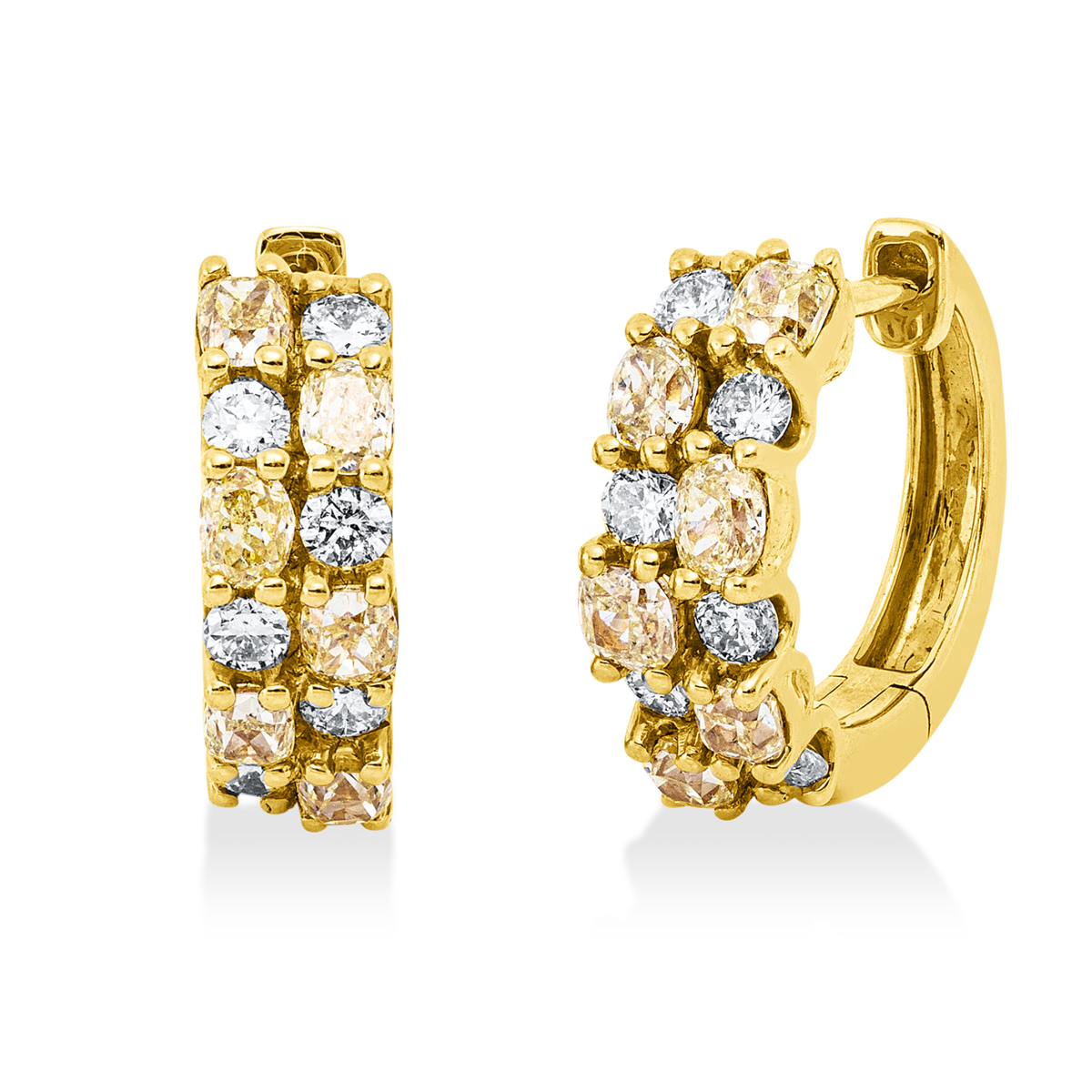 fancy colored diamond hoops & huggies - 2V917