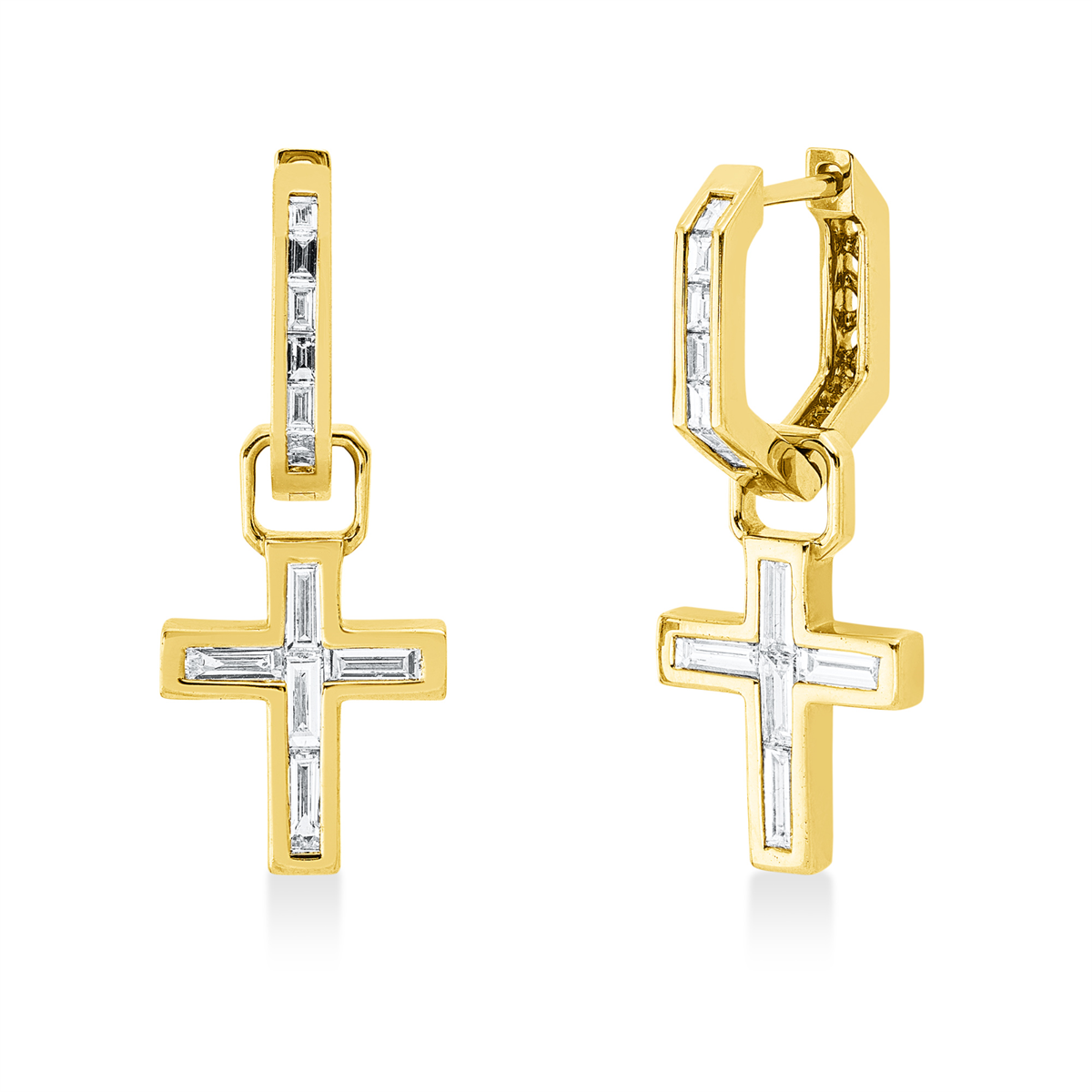 baguette earrings - 2V920