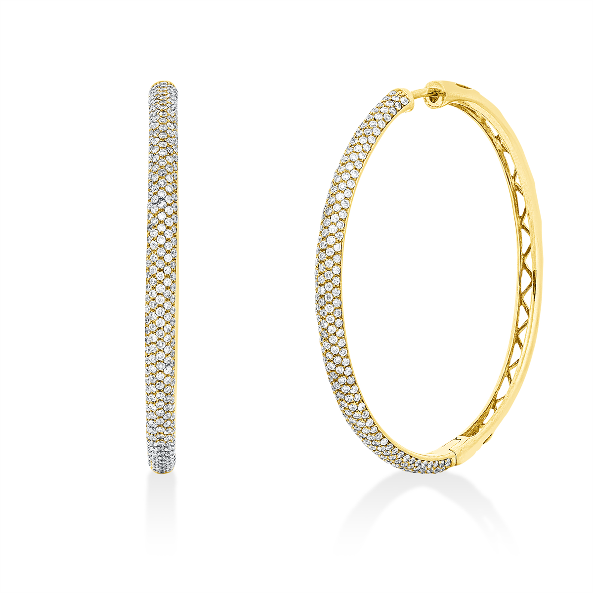 pavé hoepels en huggies - 2W103