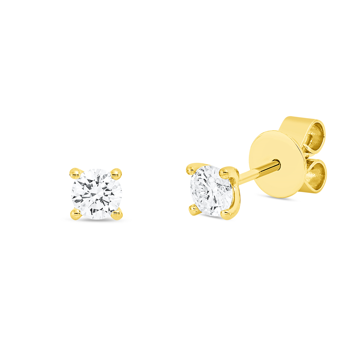 solitaire studs - 2W242