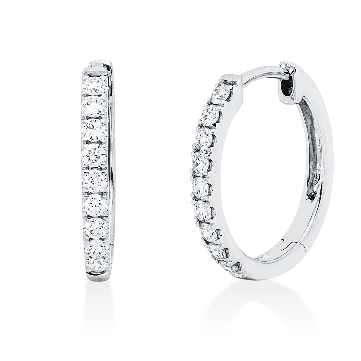 multi-stone hoepels en huggies - 2W249