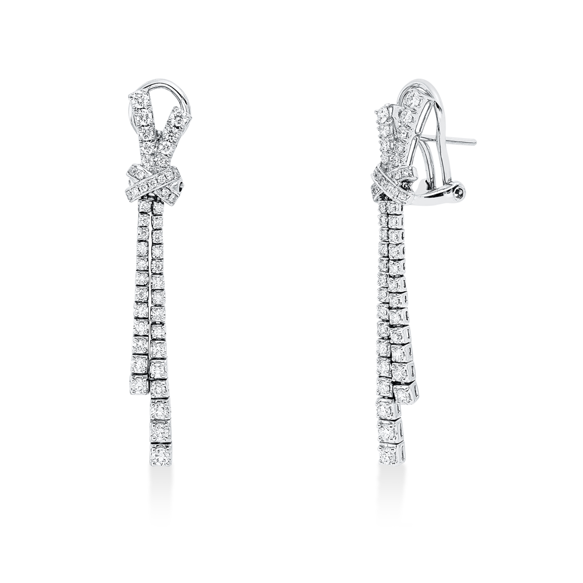 multi-stone hoepels en huggies - 2W291