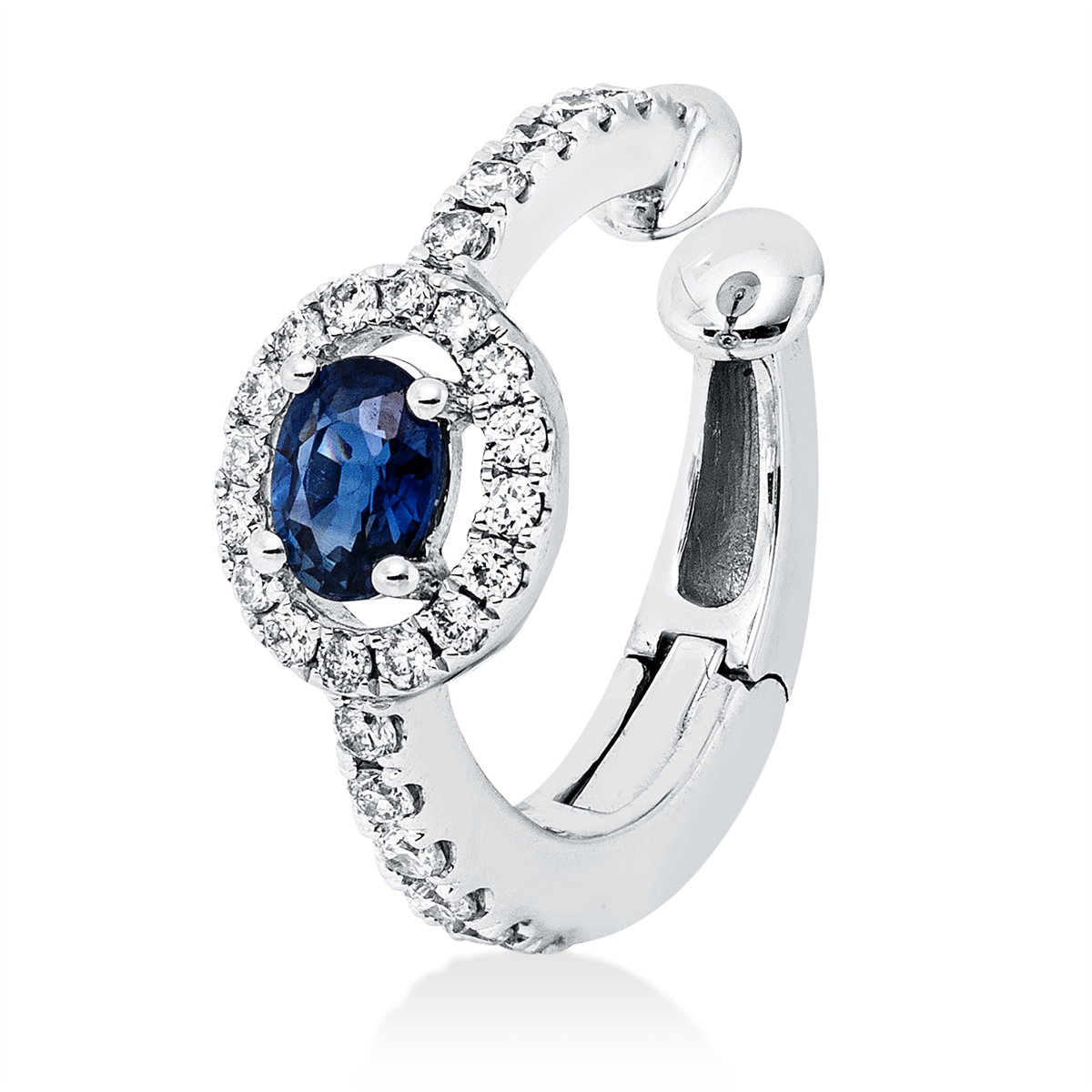 colored stone classic hoops & huggies - 2W312