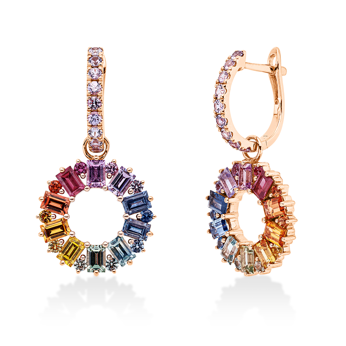 rainbow & multicolor earrings - 2W489