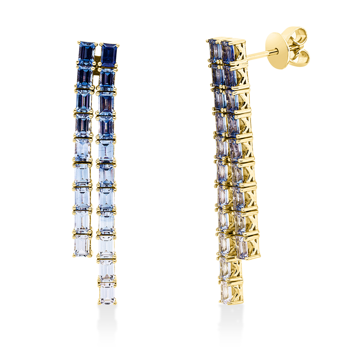 colored stone classic earhook - 2W490