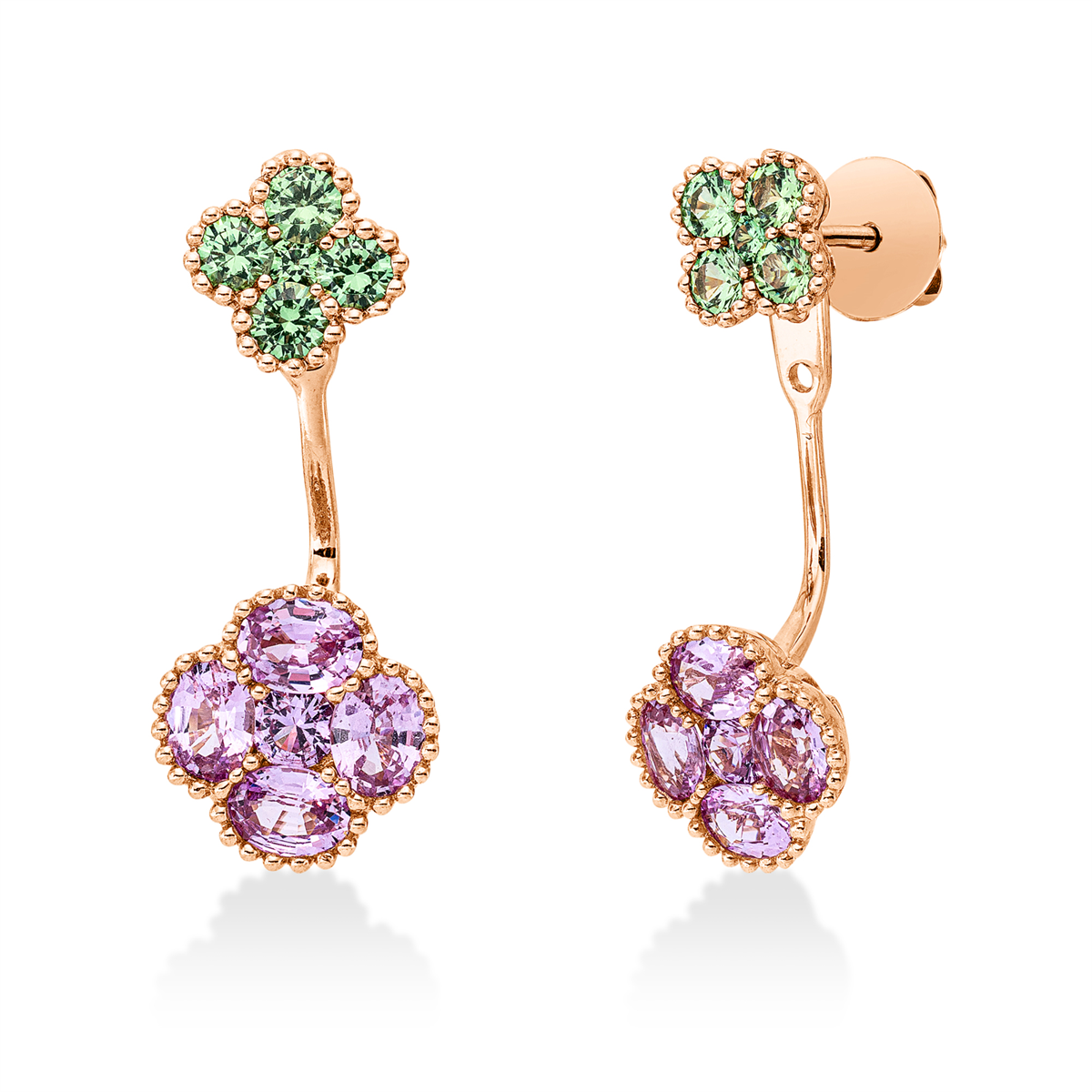 colored stone classic studs - 2W985