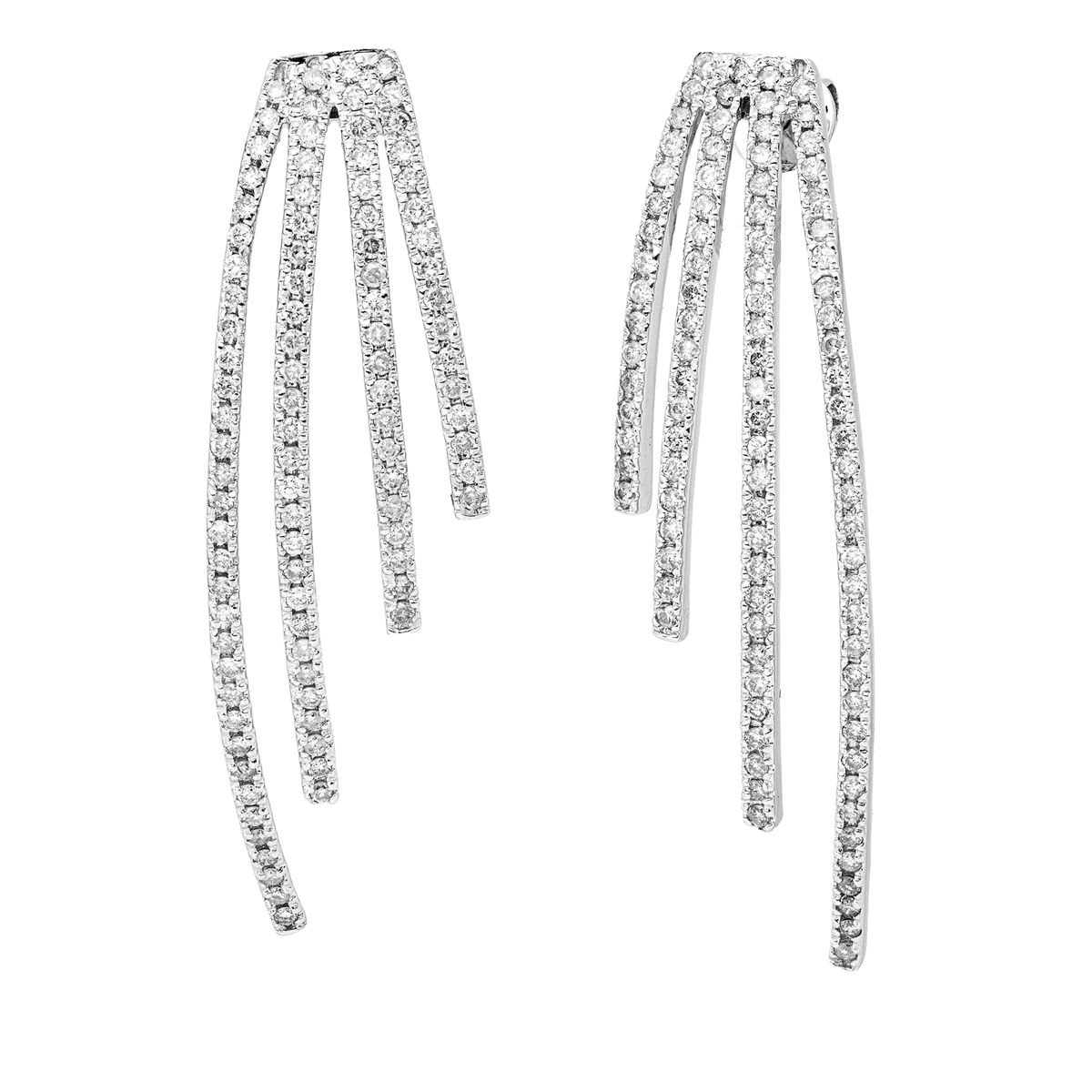 multi-stone earrings - 2X061