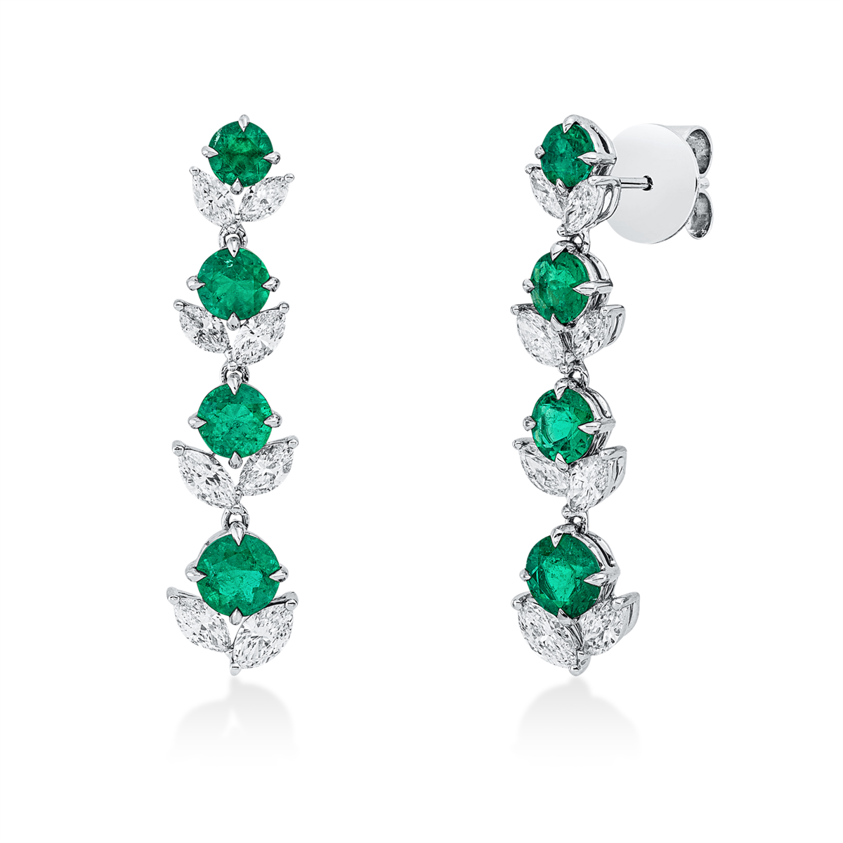 colored stone classic earrings - 2X063