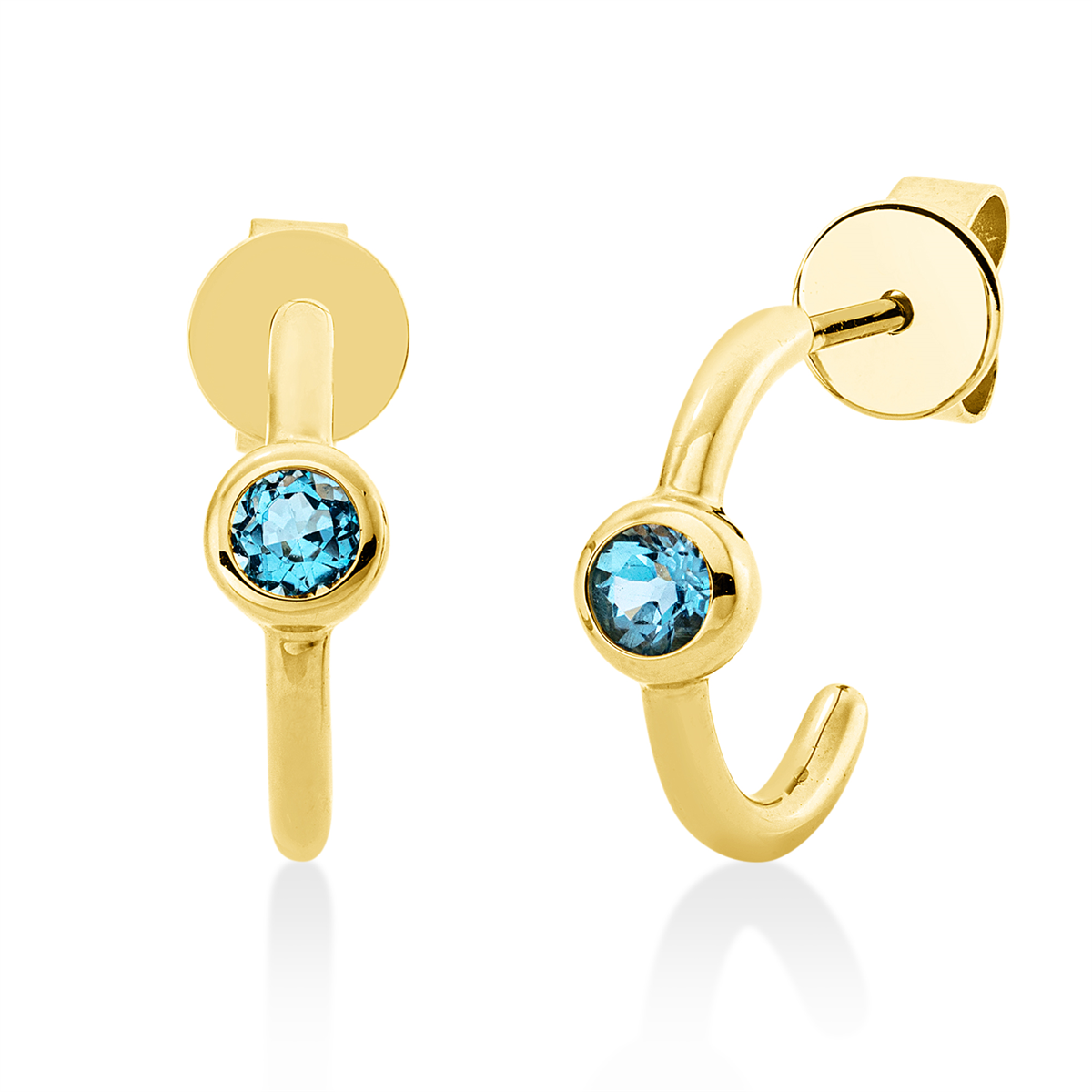 colored stone fashion earrings - 2X337