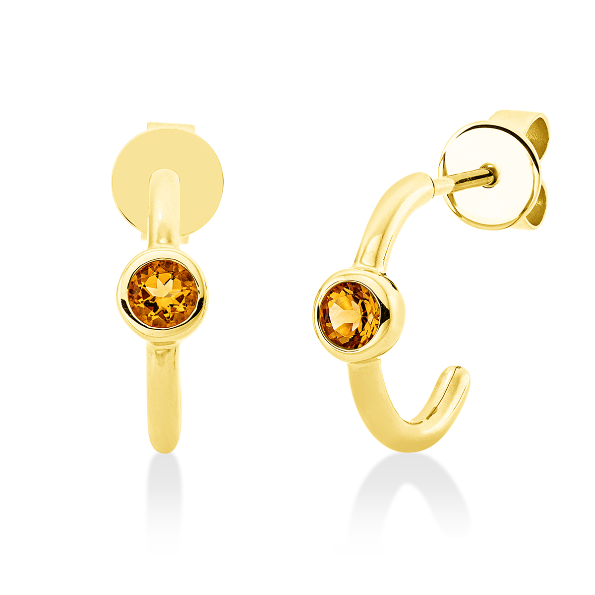 colored stone fashion earrings - 2X338