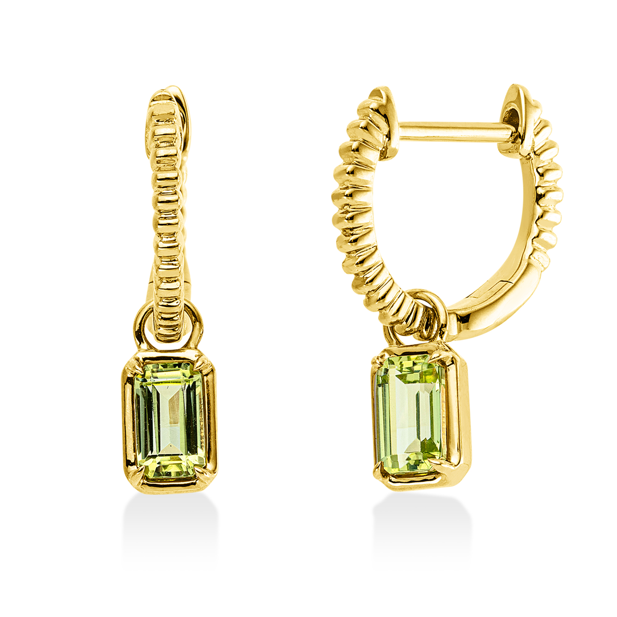 colored stone fashion earrings - 2X339