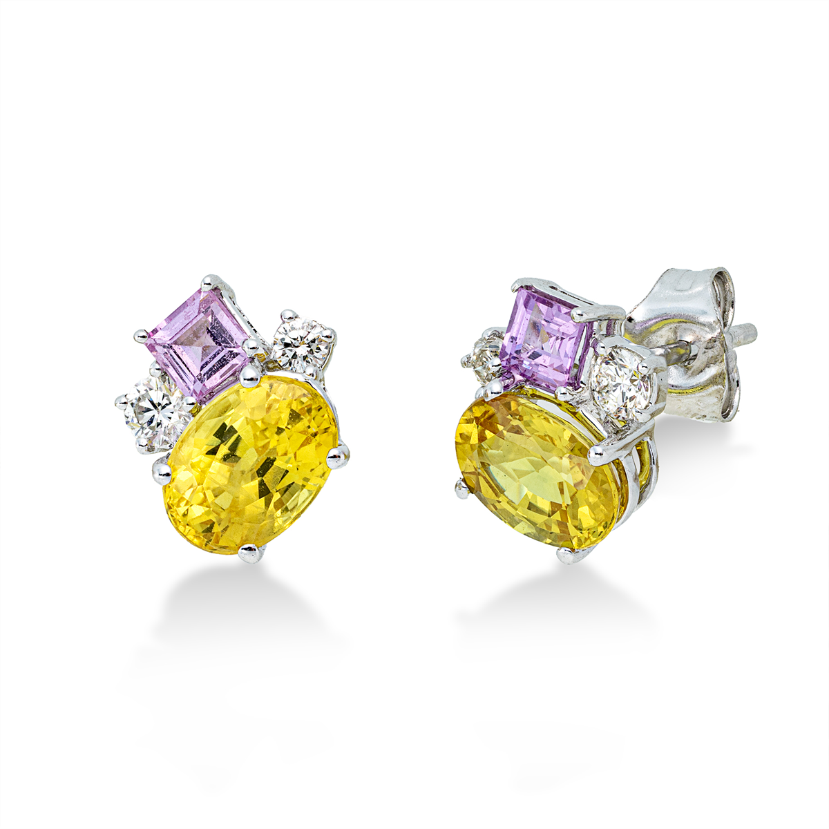 colored stone classic studs - 2X428