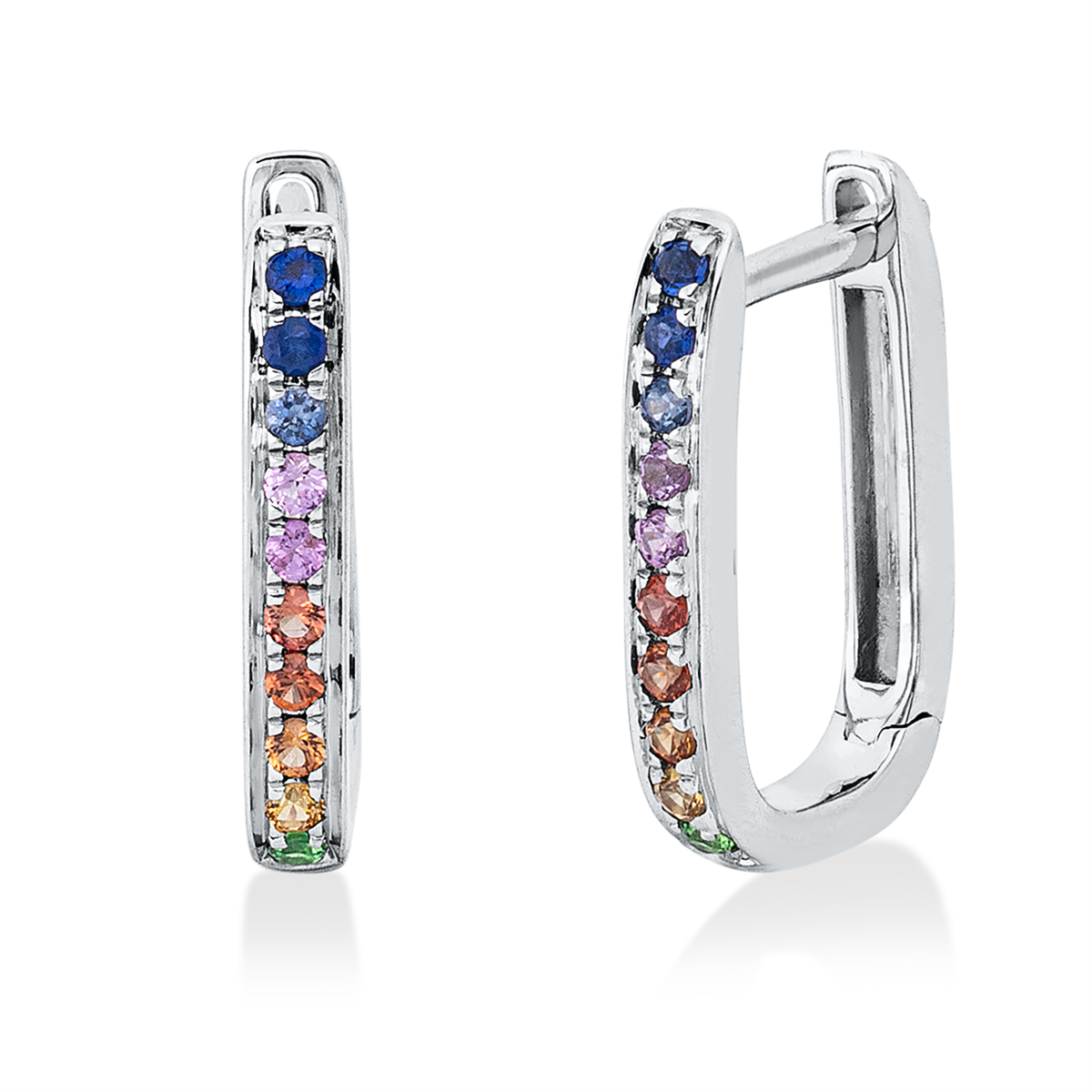 rainbow & multicolor hoops & huggies - 2X552