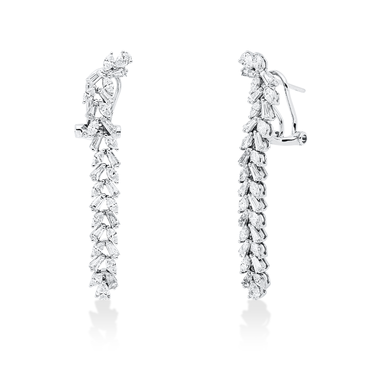 taper exclusive earrings in white gold